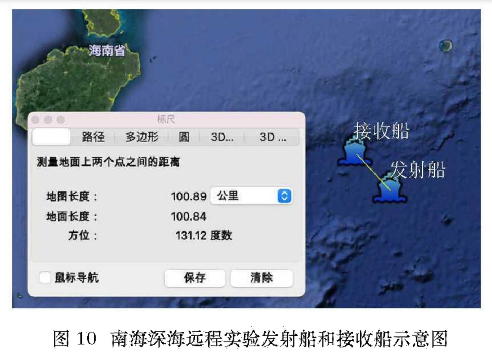 China conducted an underwater communication experiment in an important passage for submarines in the South China Sea. Image: Liu Songzuo, Harbin Engineering University