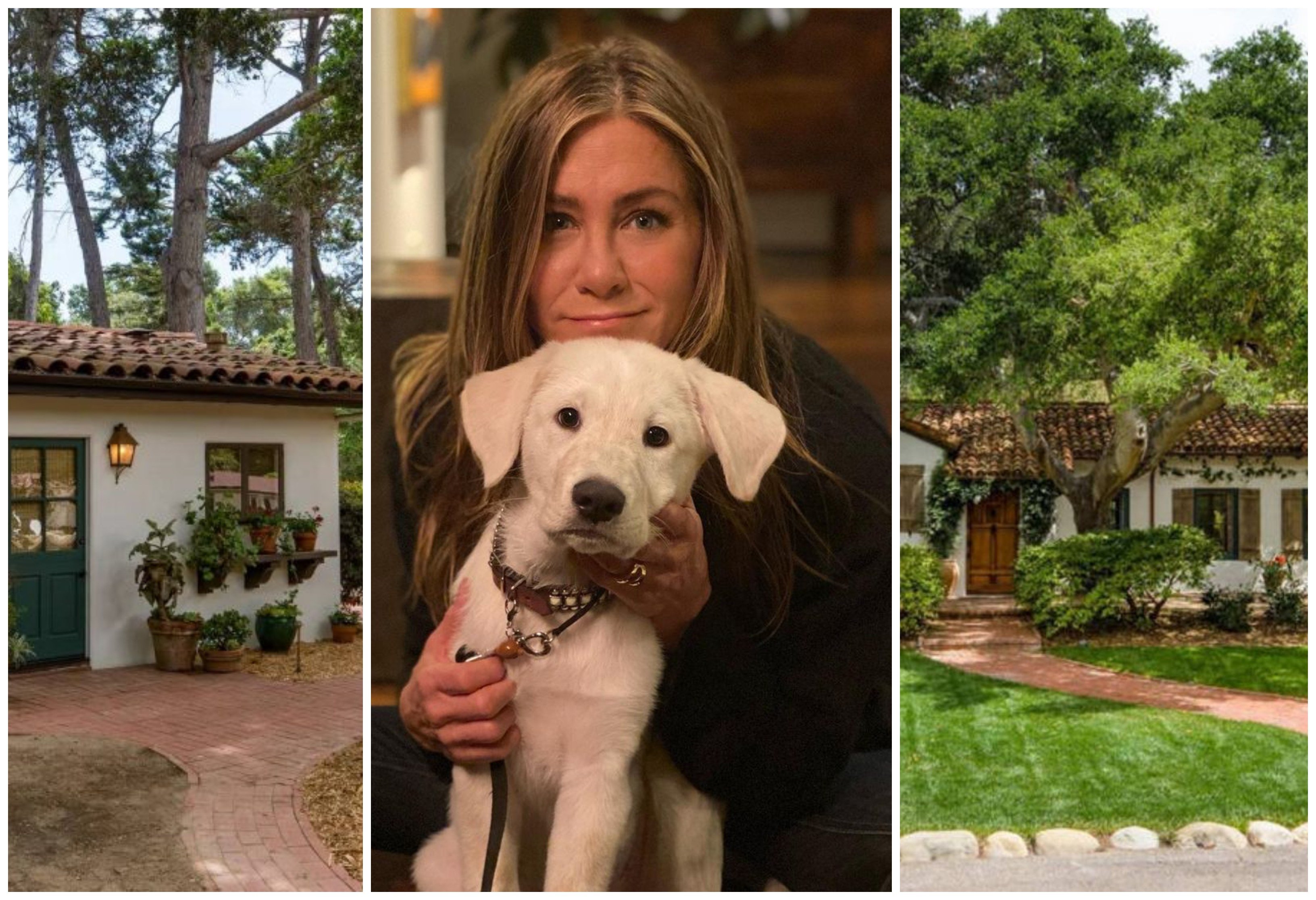 Jennifer Aniston purchased Oprah Winfrey’s farm house. Photos: Luxurylaunches, @jenniferaniston/Instagram
