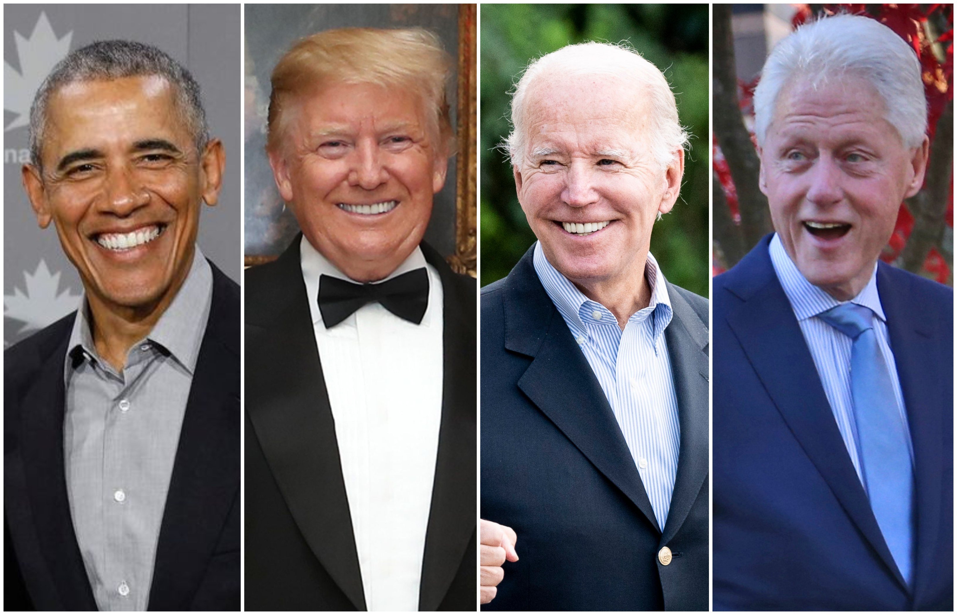 Who is the richest American president alive – Barack Obama, Donald Trump, Joe Biden or Bill Clinton? Photos: @tobi/Instagram, AFP, DPA