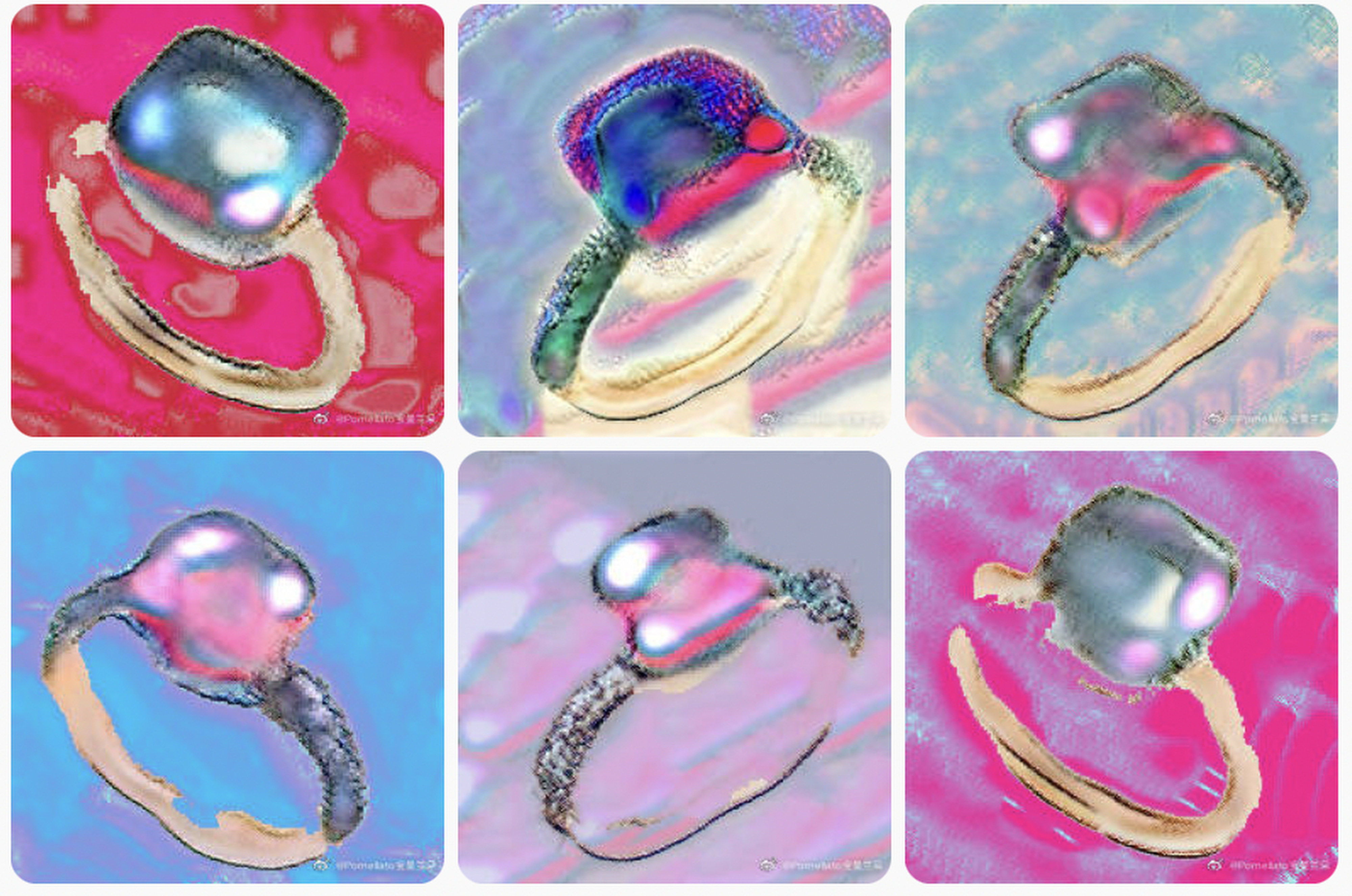 Kering-owned Italian jewellery brand Pomellato commissioned crypto artist Sun Bohan to develop an NFT series based on the jewellery collection Nudo, and issued digital collectibles via Weibo’s digital collectible platform Top Holder in July. Photo: Pomellato’s Weibo