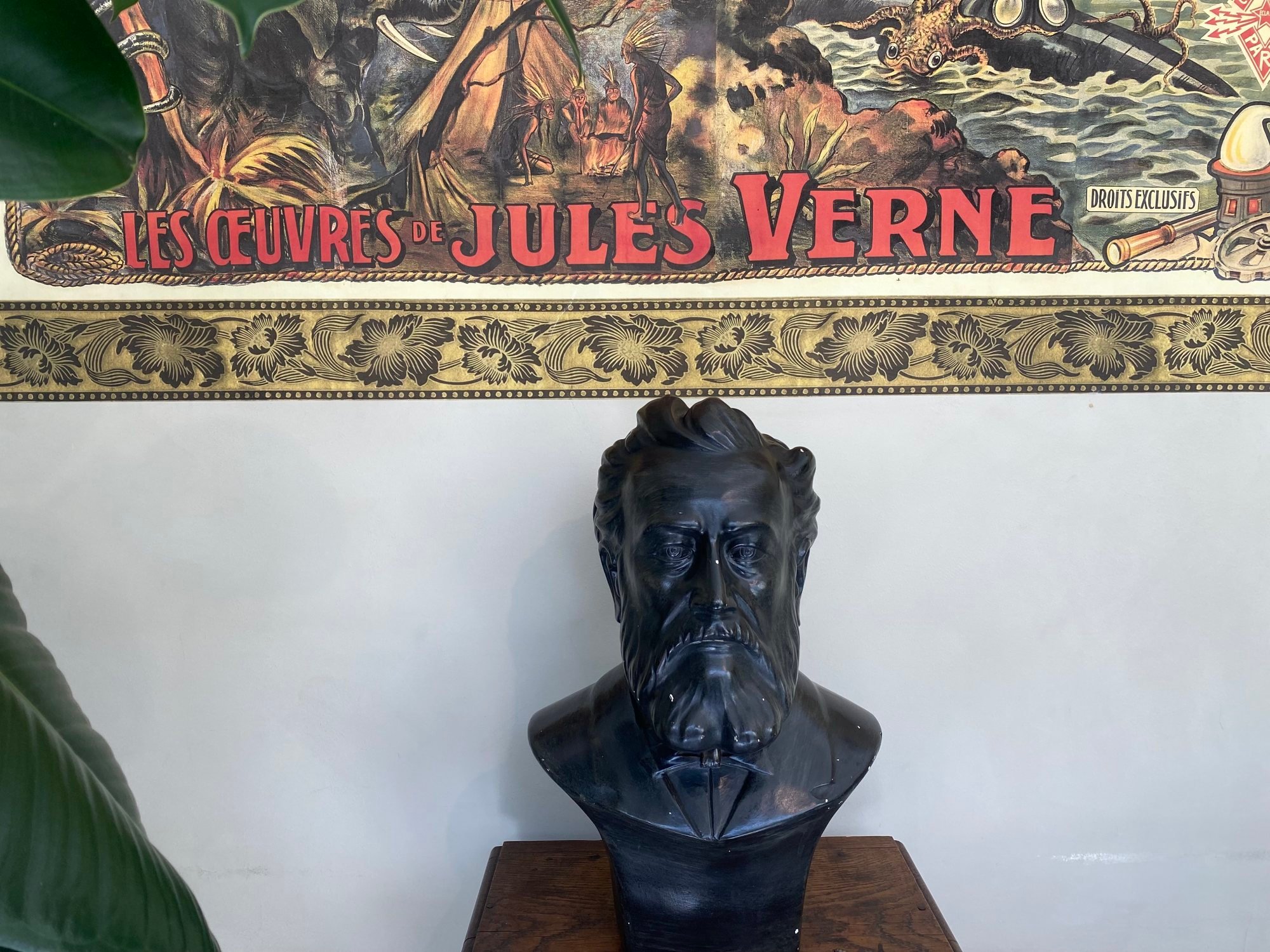 Bust of the author in Jules Verne house in Amiens, France. Photo: Tamara Hinson