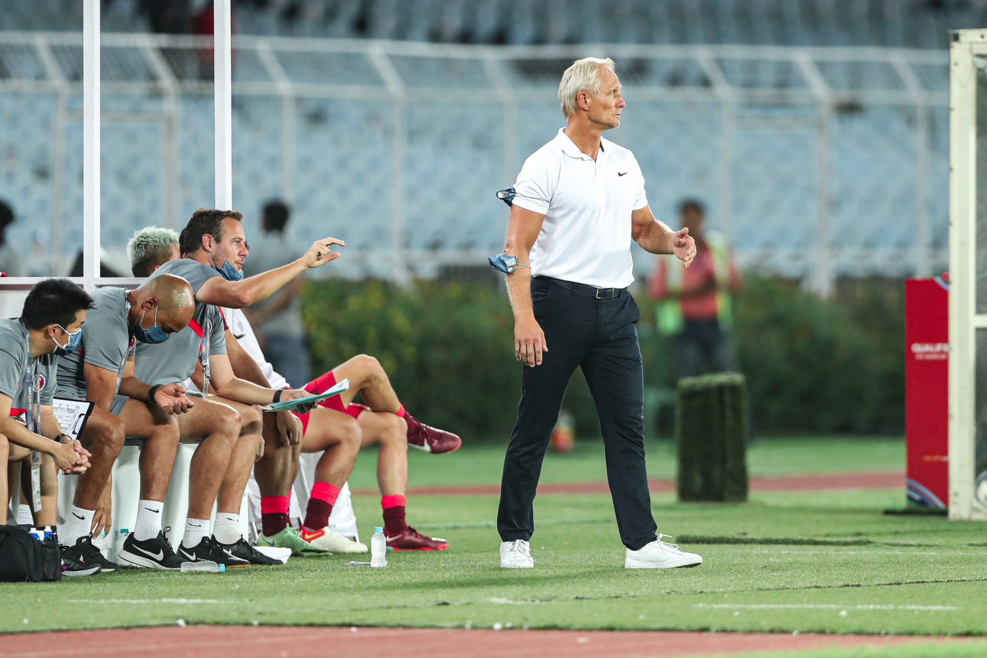 Coach Jorn Andersen will be leading his side playing at home for the first time since his appointment in December. Photo: HKFA