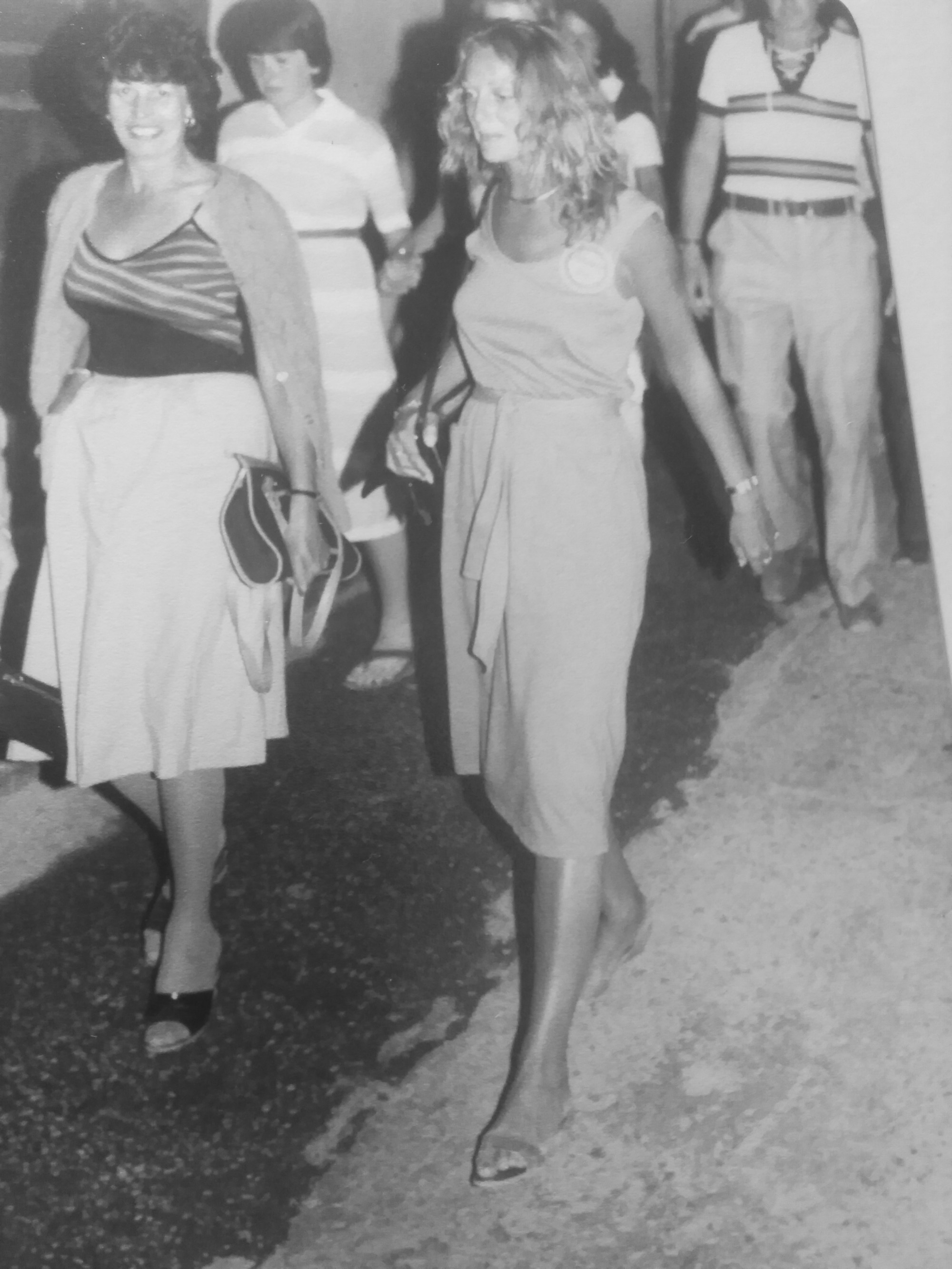Andersen as a tour group leader in Athens. Photo: Sally Andersen