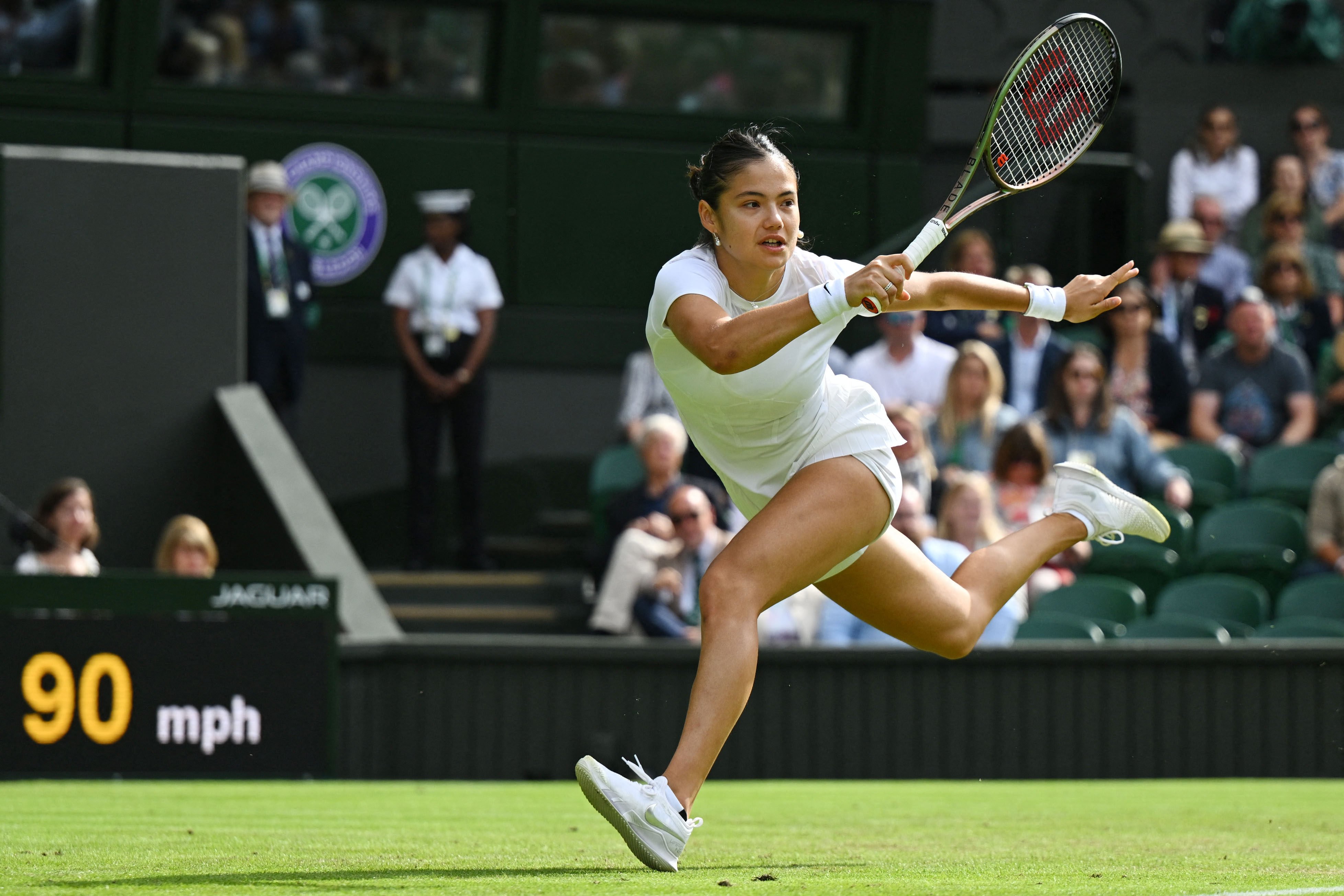 More people are wearing exercise dresses, like the one Emma Raducanu wore during her Wimbledon matches in London this year, than ever before. Photo: AFP