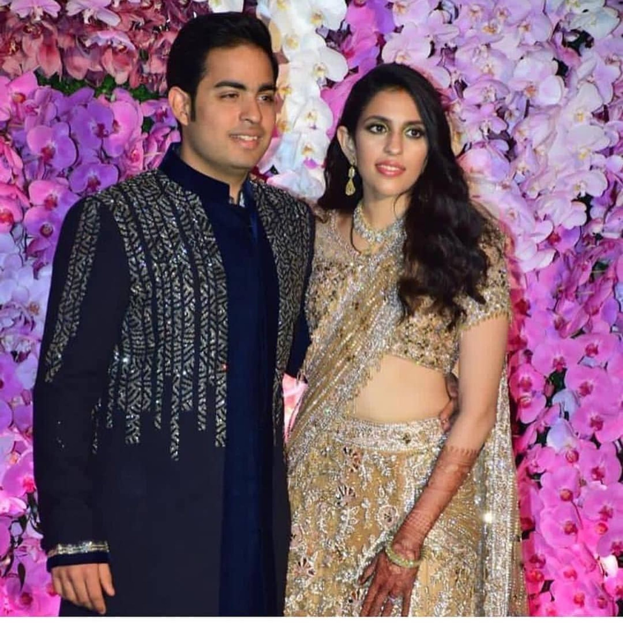 Akash Ambani and wife Shloka Mehta Ambani. Photo: @shloka_mehta_official/Instagram