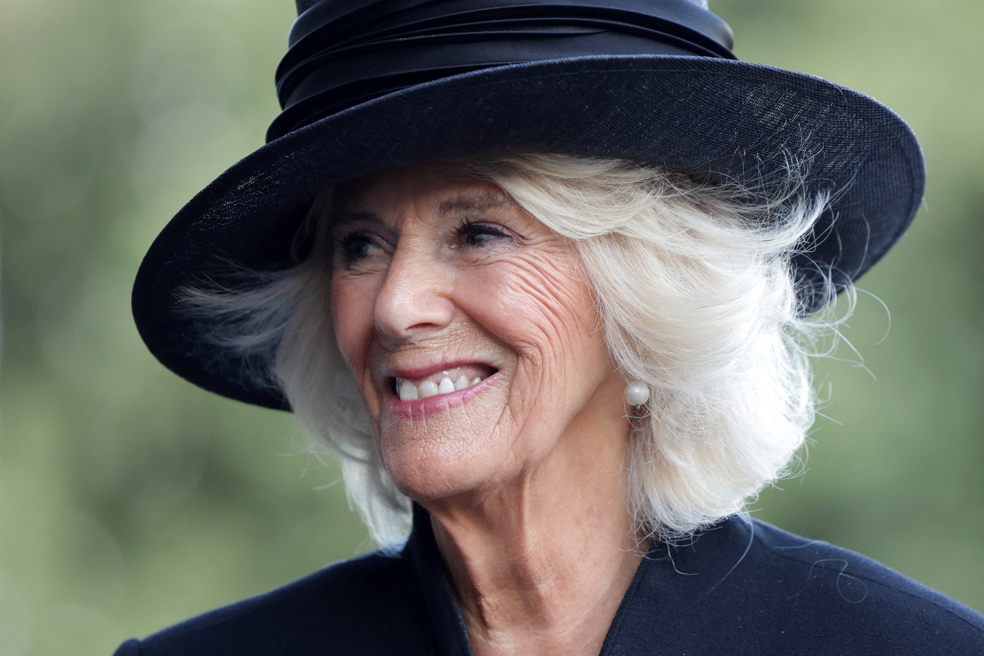 Camilla, queen consort arrives at Cardiff Castle on September 16, in Cardiff, Wales. Photo: Reuters