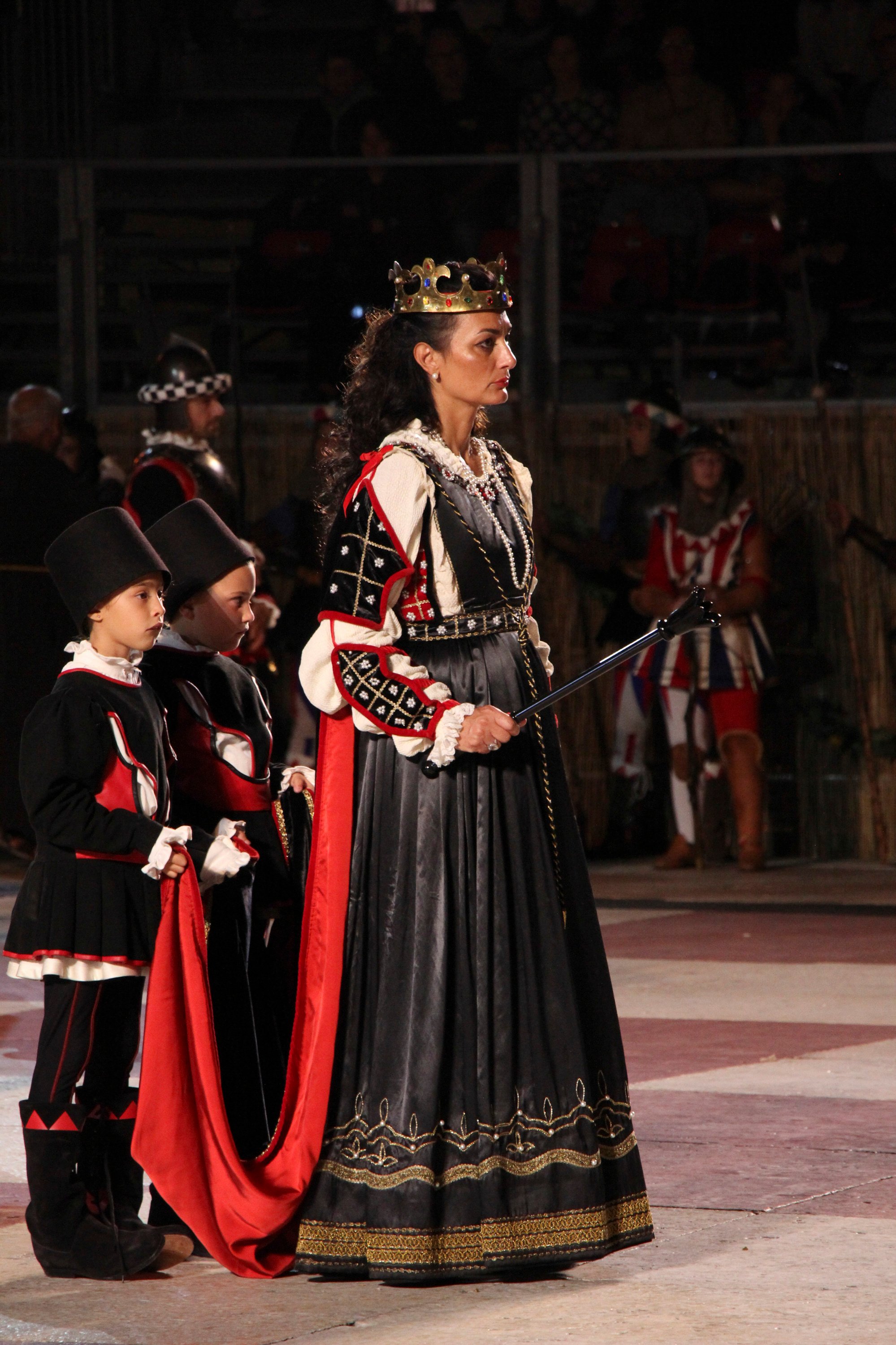 A queen in the game of human chess. Photo: John Brunton