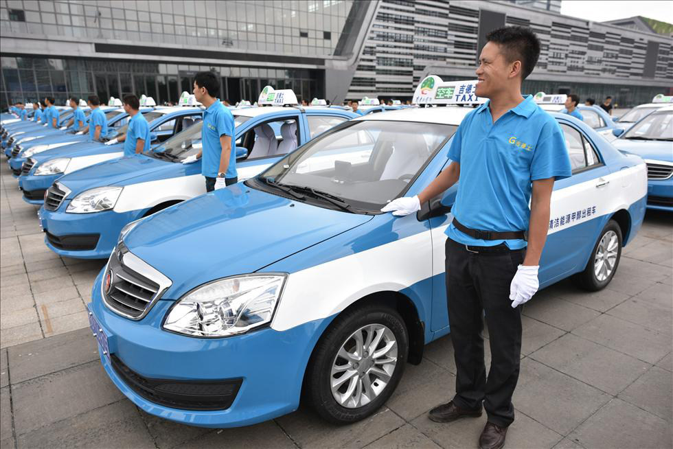 Methanol taxis in China. The Ministry of Industry and Information Technology is testing taxis and buses running on methanol as part of a pilot in some coal-rich provinces. Photo: Handout