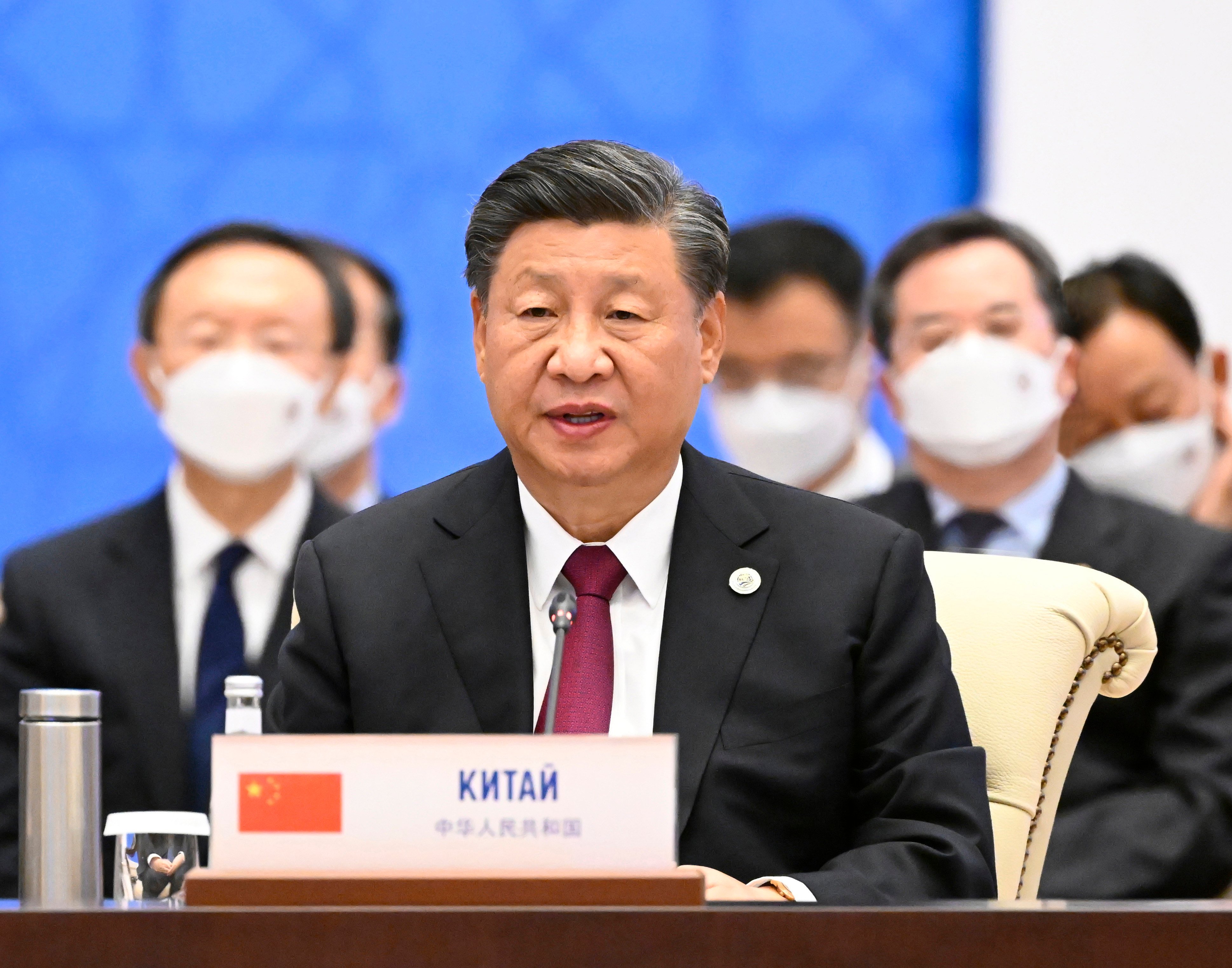 Chinese President Xi Jinping attends the 22nd meeting of the Council of Heads of State of the Shanghai Cooperation Organisation in Uzbekistan on September 16. Photo: Xinhua