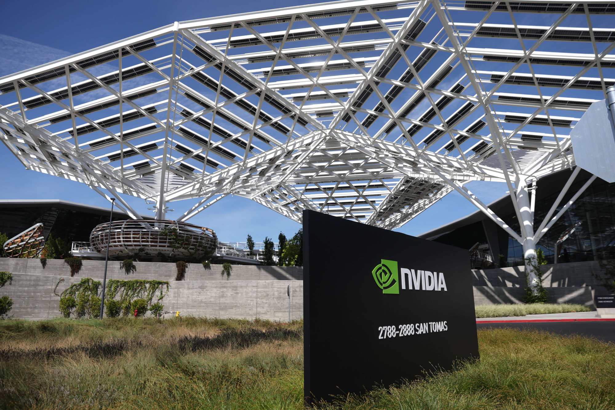 The Nvidia headquarters in Santa Clara, California. Photo: AFP