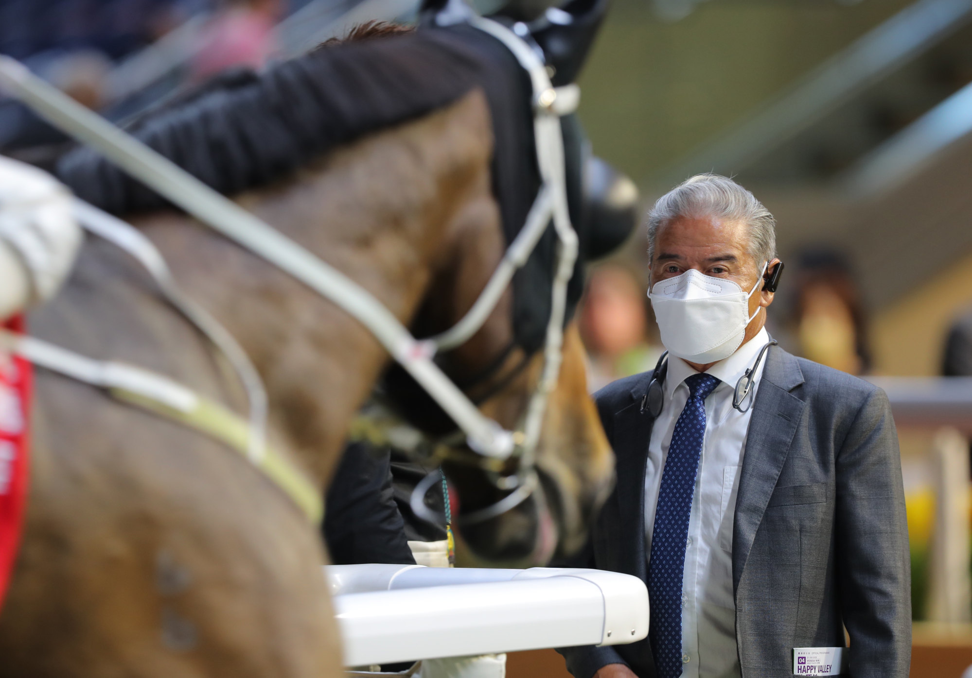 Tony Cruz looks on after Street Scream’s Happy Valley victory improved the trainer’s 2022-23 season tally to four wins.