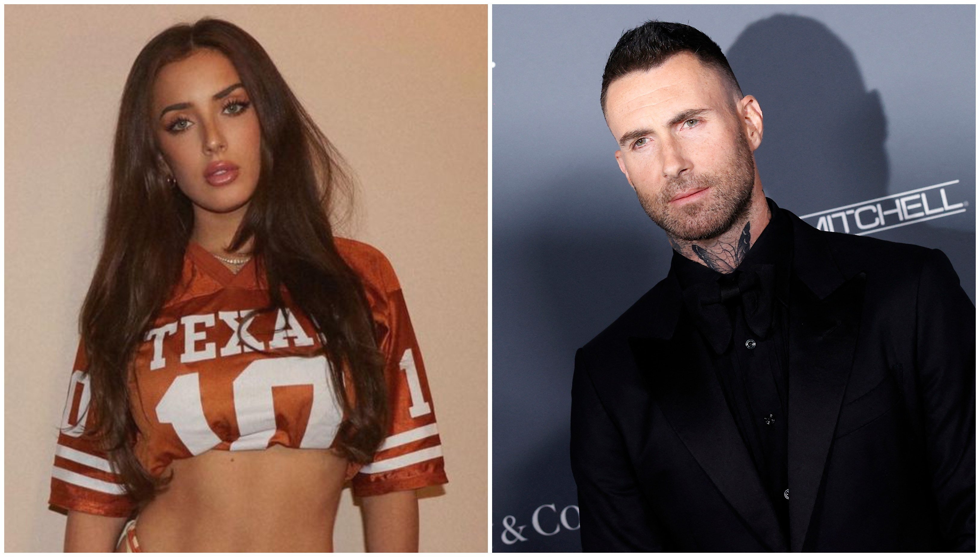 Instagram model Sumner Stroh accused Adam Levine of cheating on his wife, Victoria’s Secret model Behati Prinsloo, in a TikTok video that’s since gone viral. Photos: AFP/Getty Images/TNS,  @sumnerstroh/ Instagram