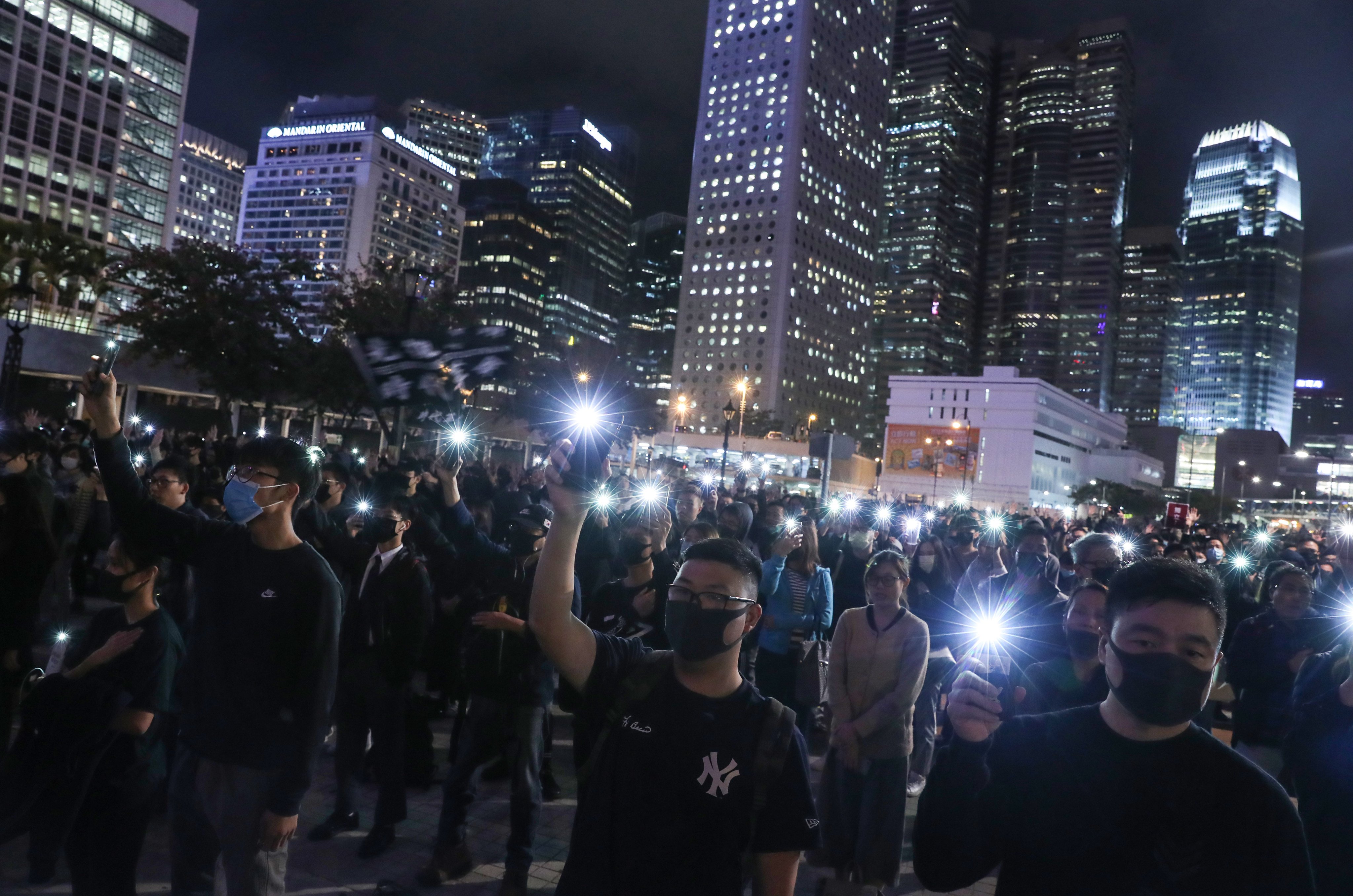 Anti-government protesters attend a rally in 2019. Photo:  Sam Tsang