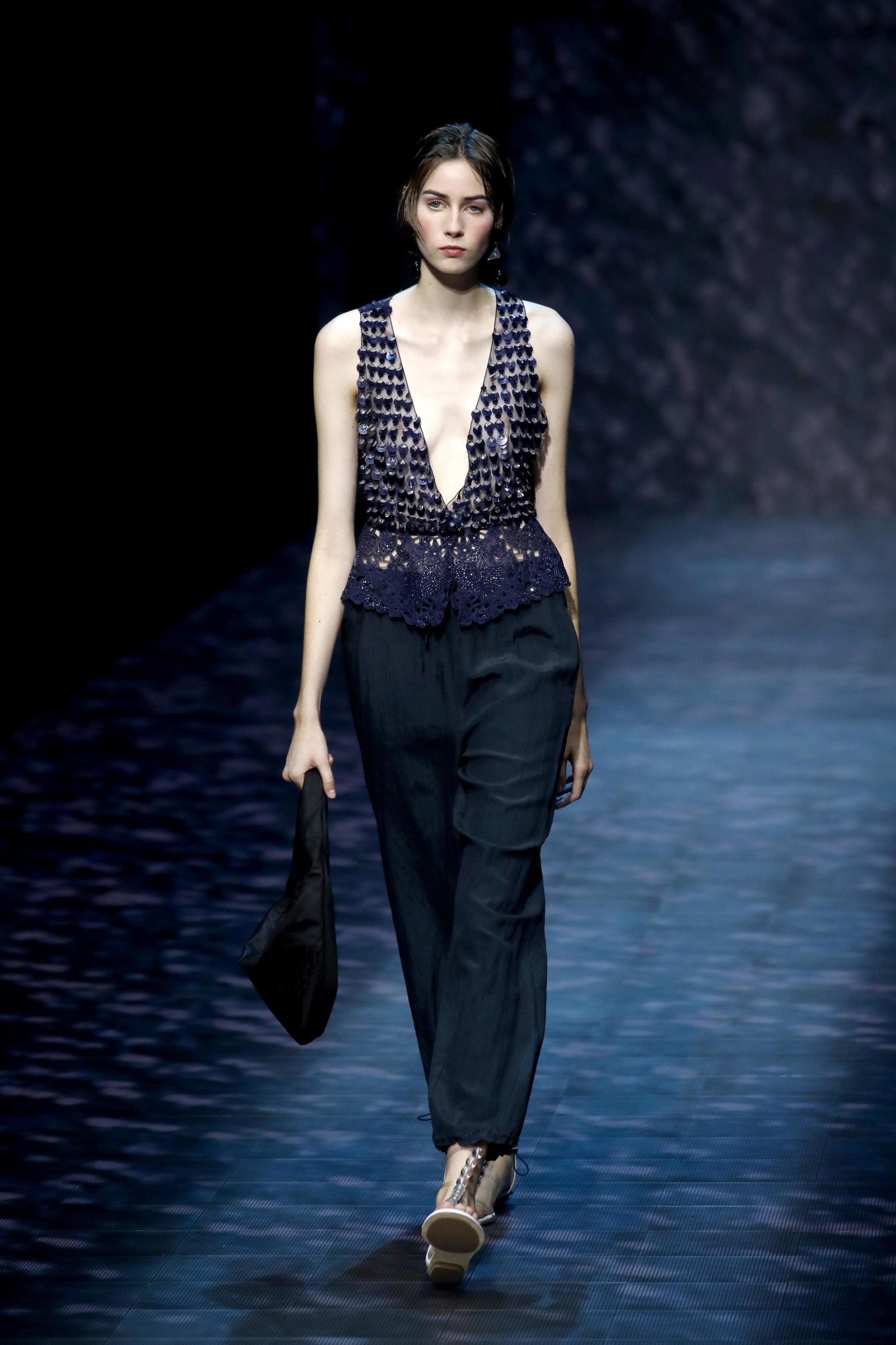 Milan Fashion Week: Armani offered shimmery elegance for spring/summer ...