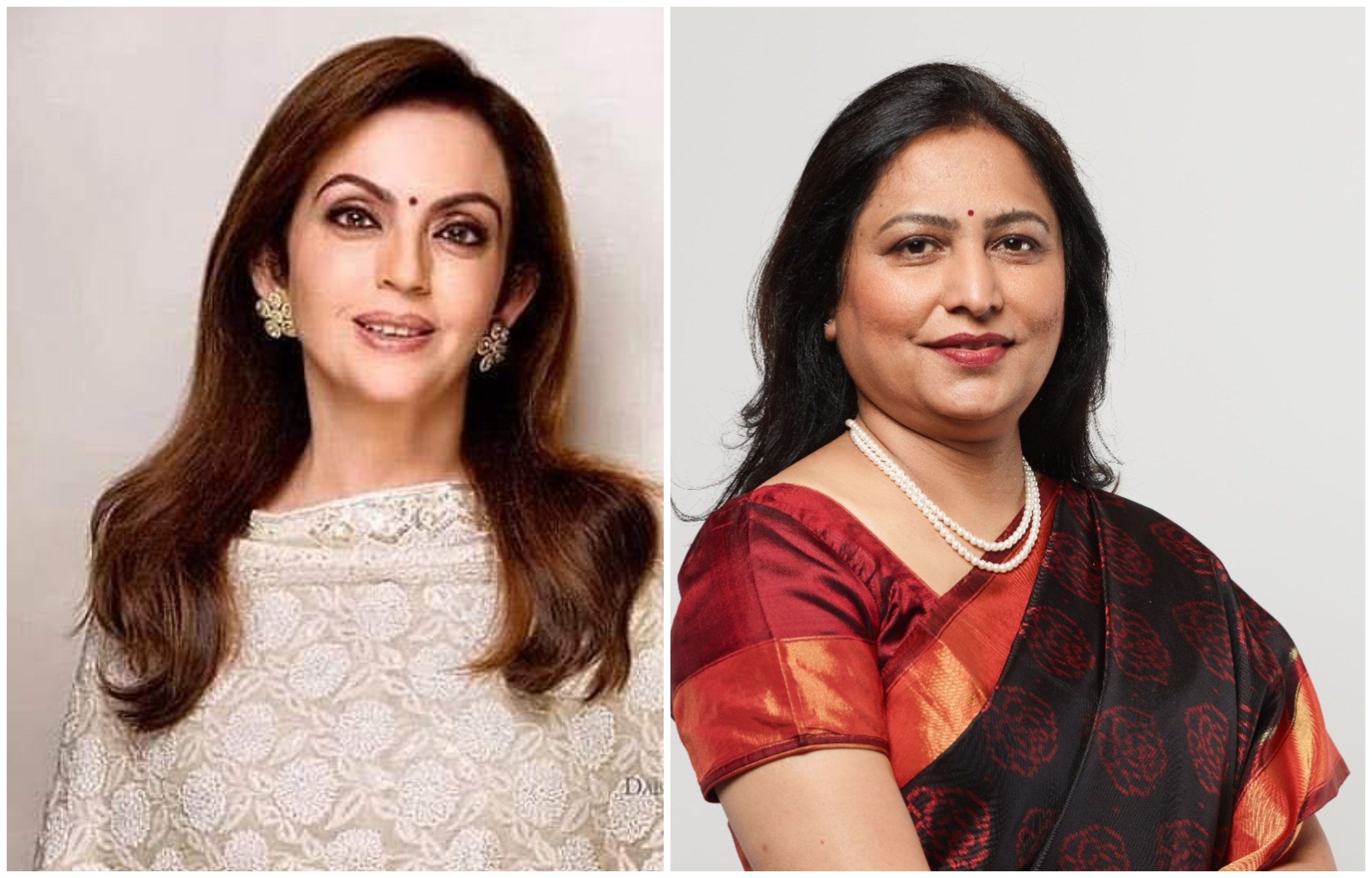 India’s richest wives, Nita Ambani and Priti Adani, live very different lives. Photos: Handout, @nitaambaniii/Instagram