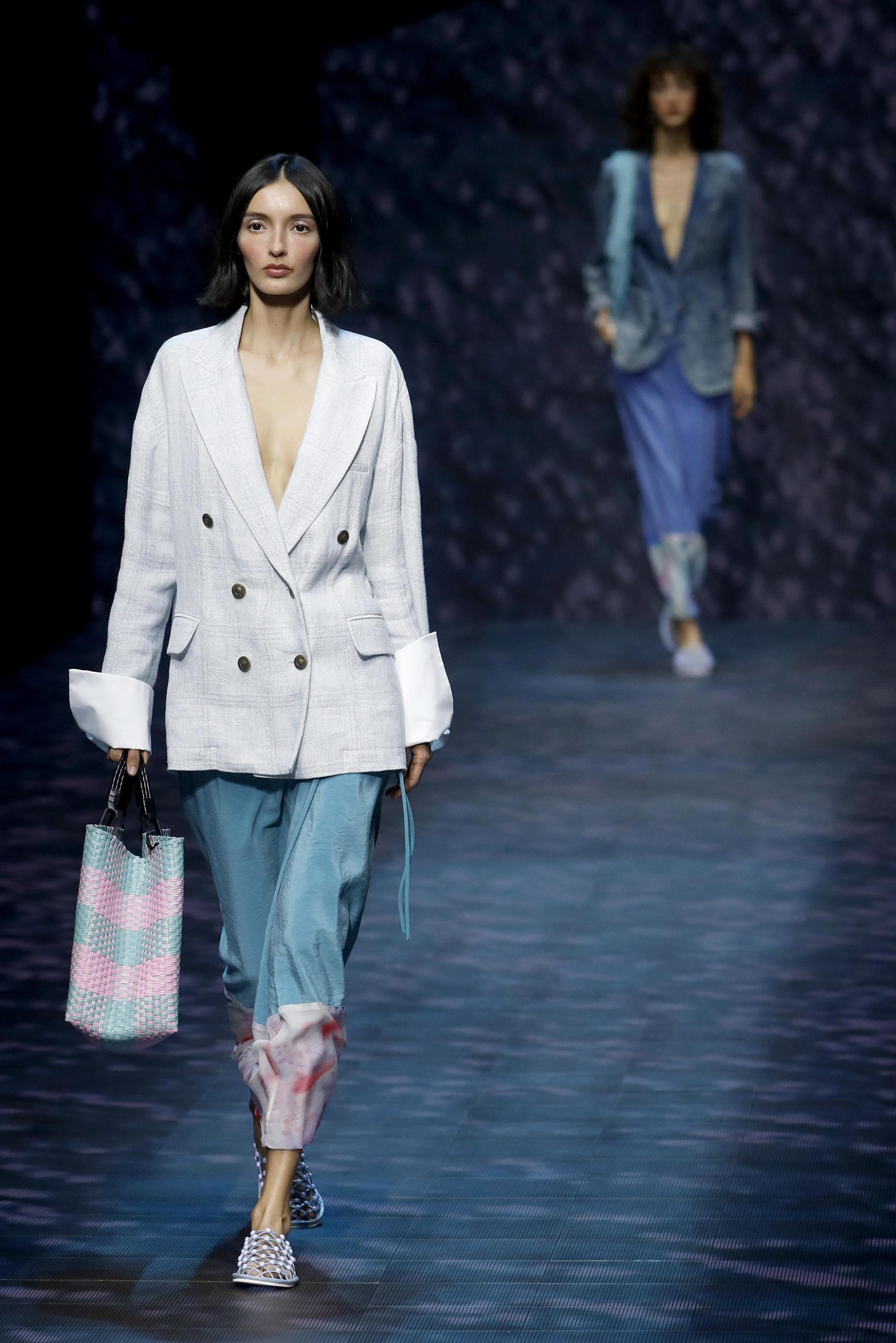 Milan Fashion Week: Armani offered shimmery elegance for spring/summer ...