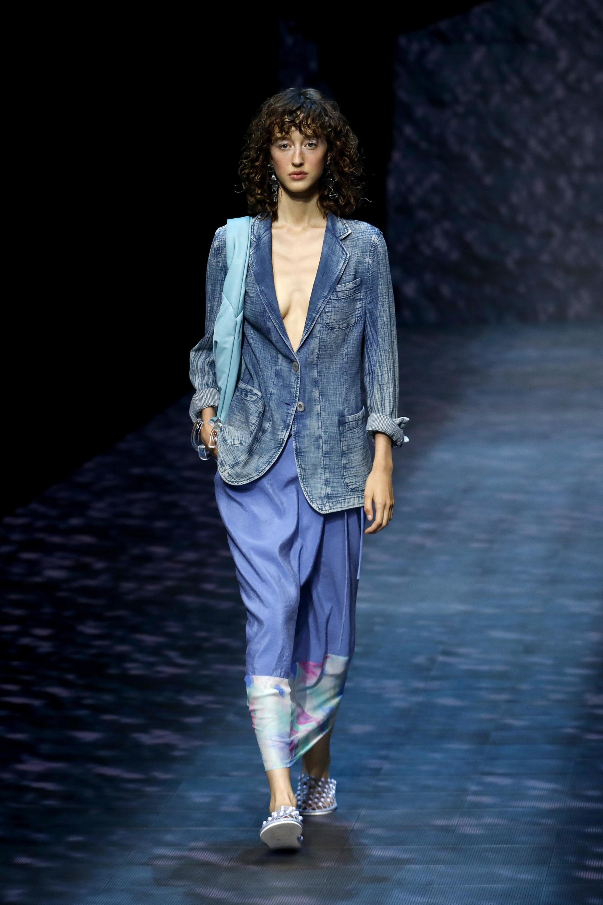 Milan Fashion Week Armani offered shimmery elegance for spring