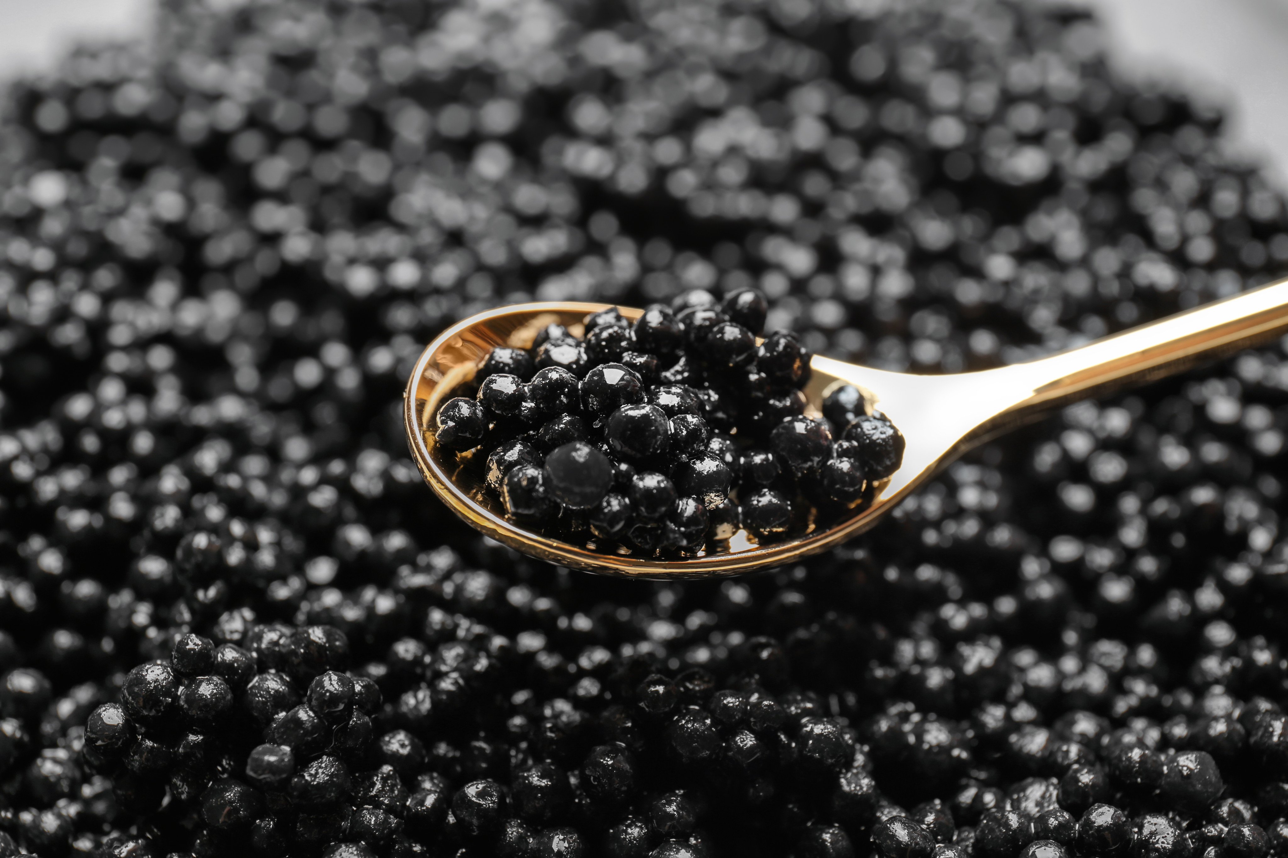 Black caviar is often served with vodka, but for an unusual pairing, why not try banana? Photo: Shutterstock