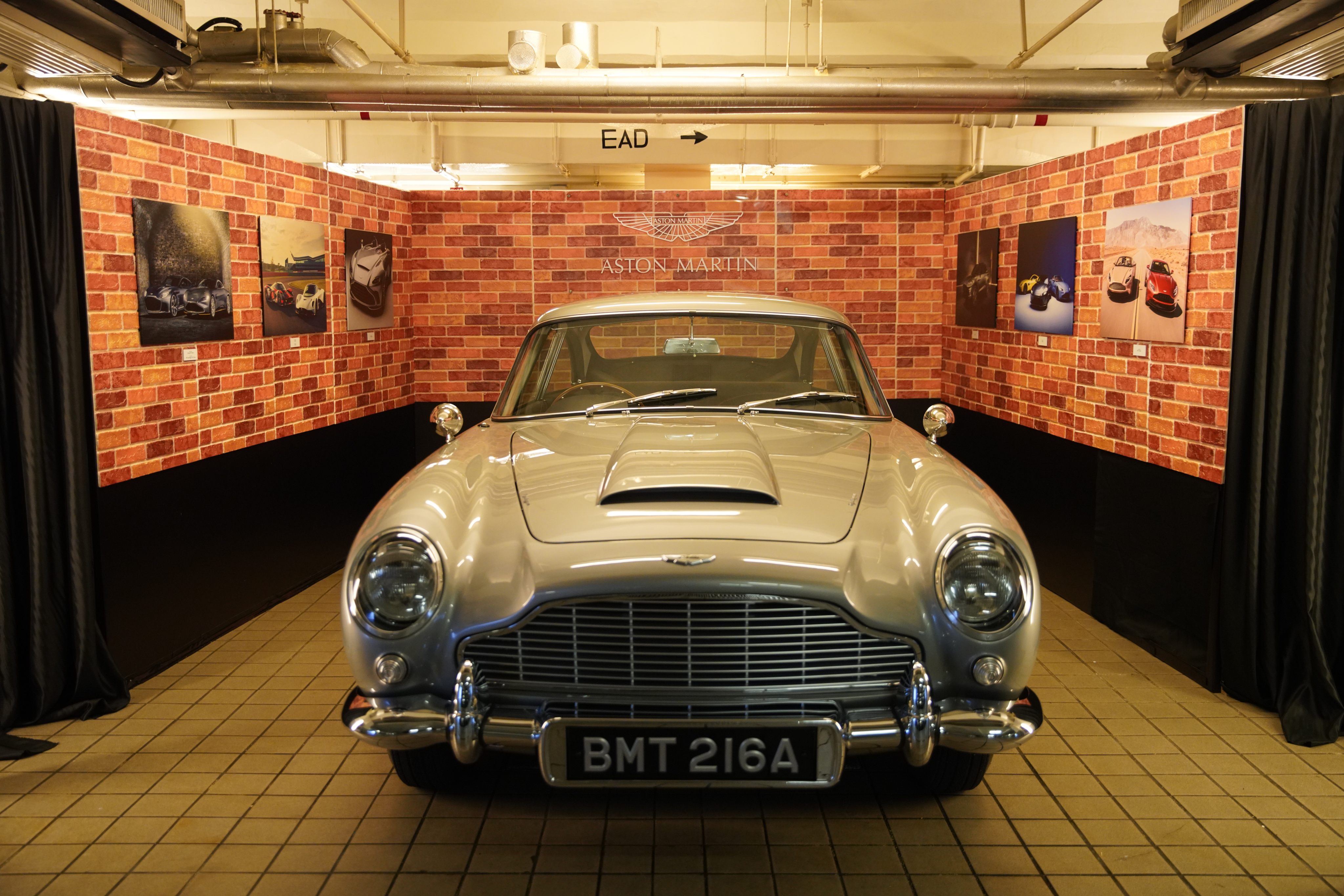 An Aston Martin DB5 Goldfinger Continuation, a limited edition recreation of James Bond’s DB5 in the 1964 film Goldfinger, on display at The Peninsula Hotel in May 2021. Photo: Winson Wong