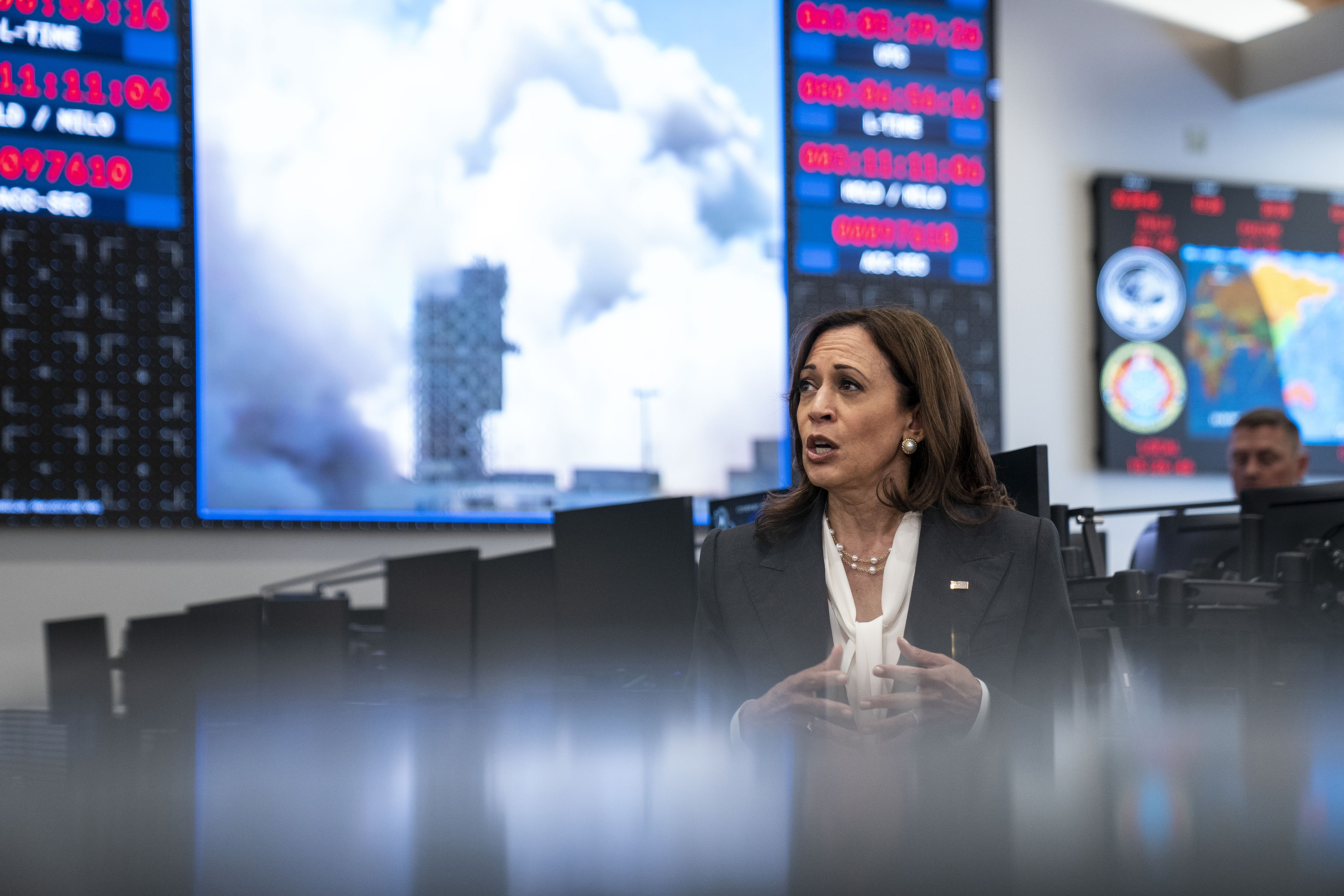 US Vice-President Kamala Harris announced a plan last month to introduce a UN resolution banning anti-satellite missile tests that create space debris. Photo: TNS