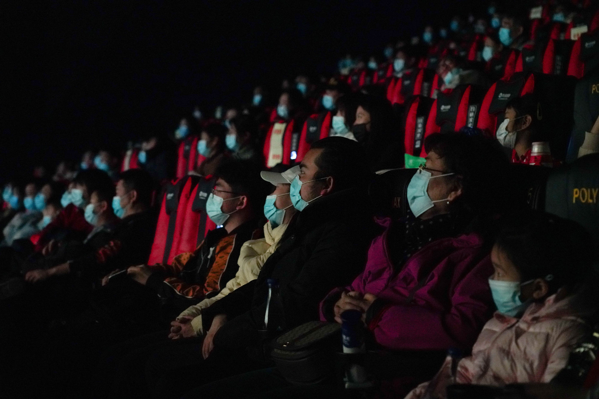 Box offices takings this year were only a third of pre-pandemic levels. Photo: Xinhua