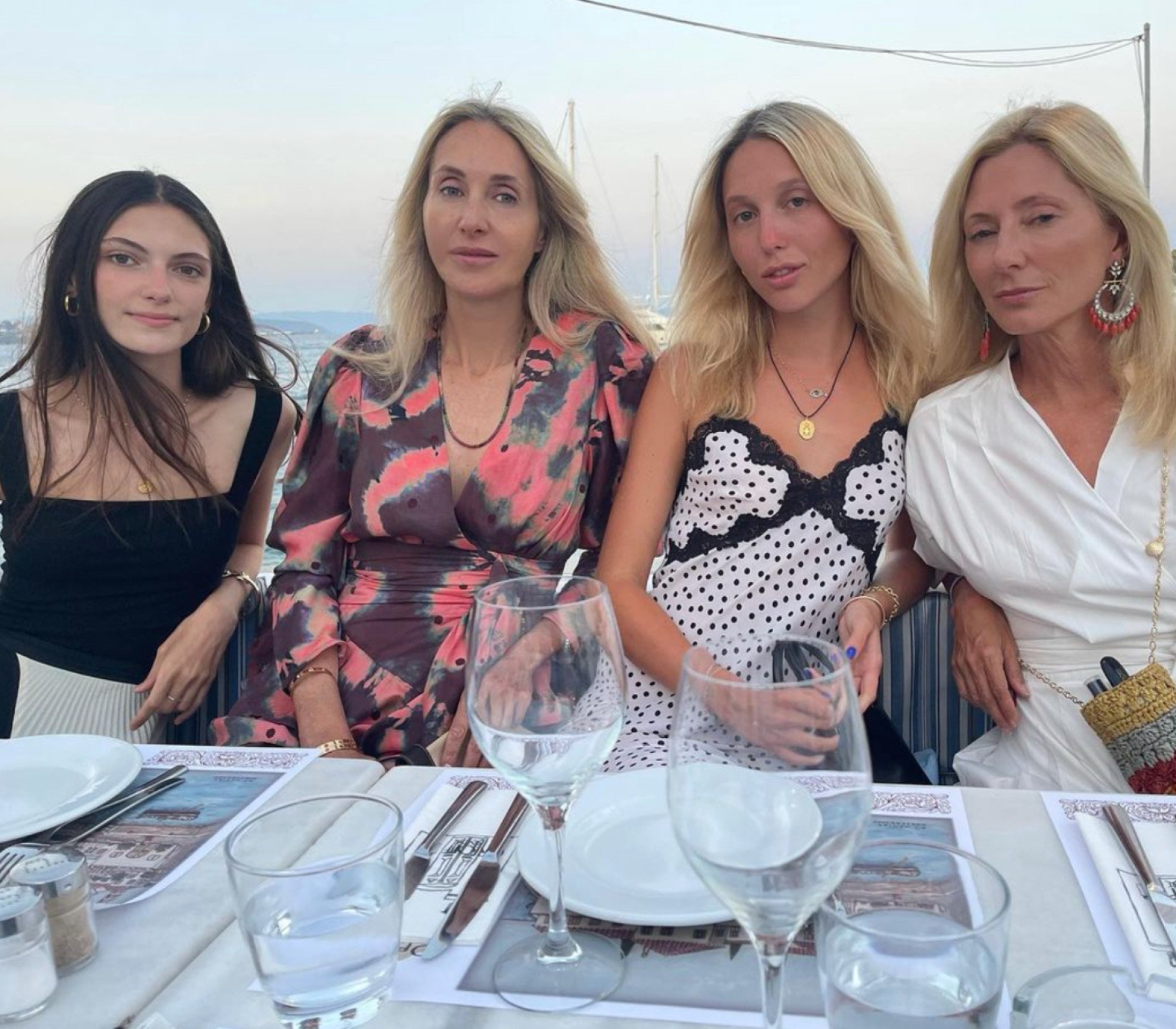 Isabella Massenet with Marie-Chantal, Maria-Olympia. Photo: @mariechantal22/Instagram