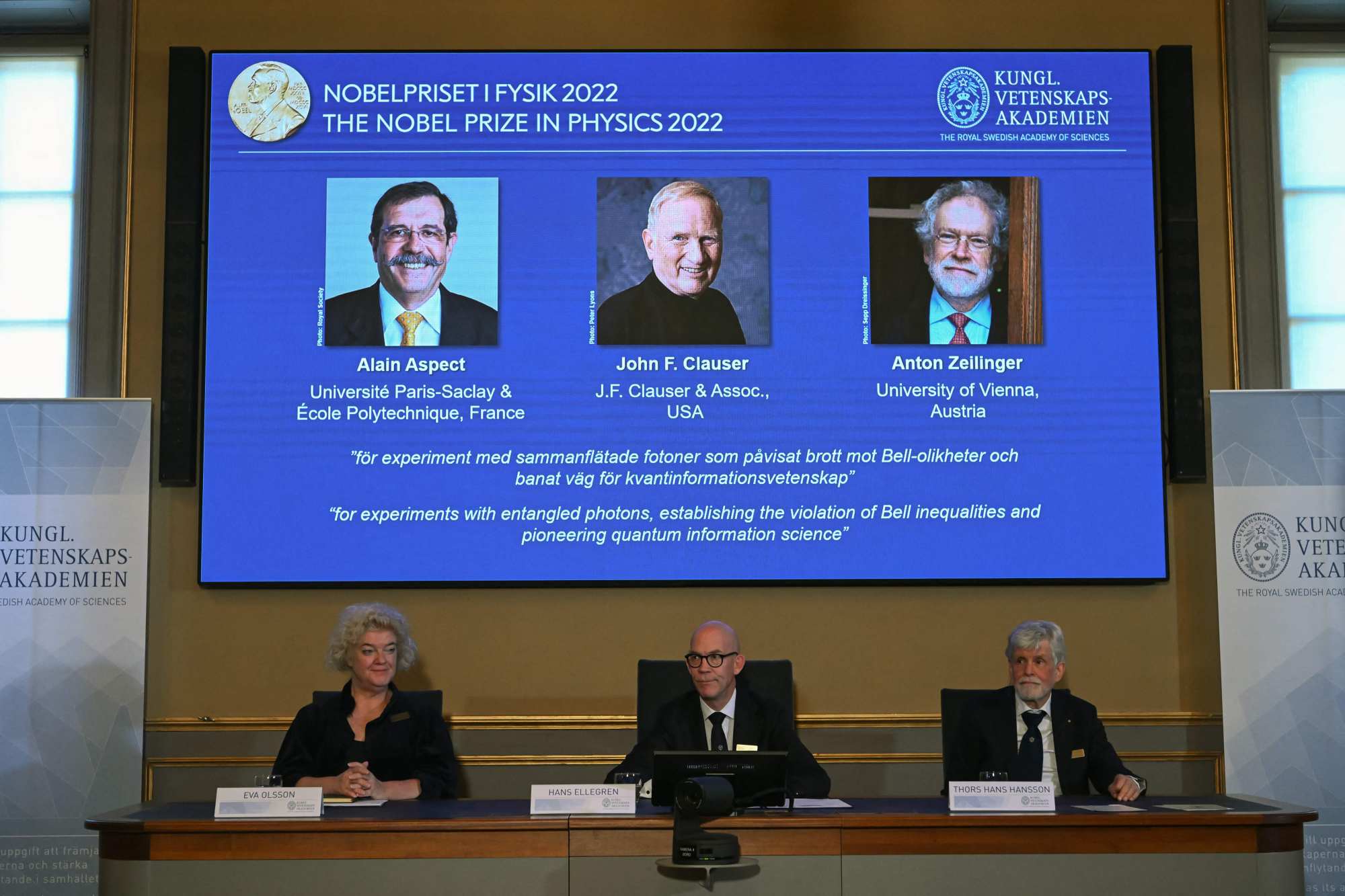 Nobel Physics Prize Three scientists share honour for their