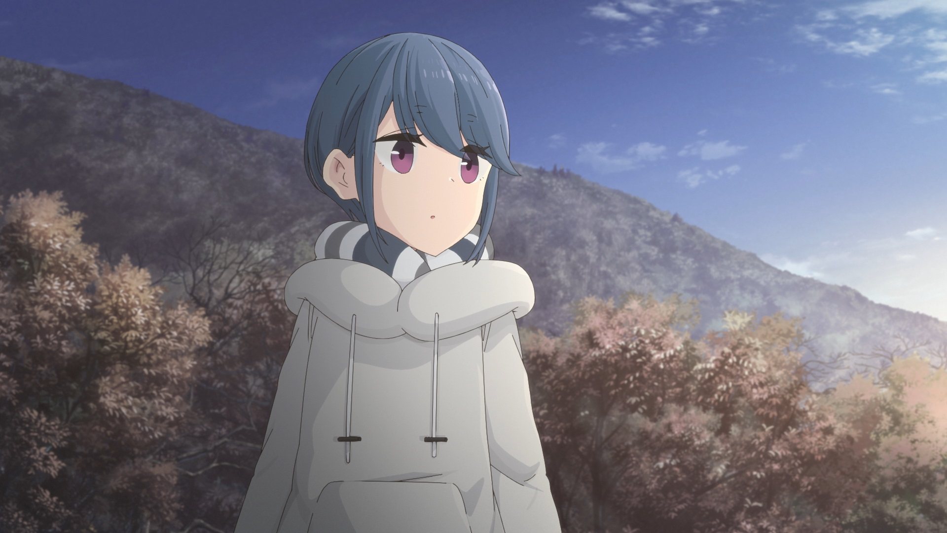 A still from Laid-Back Camp the Movie.