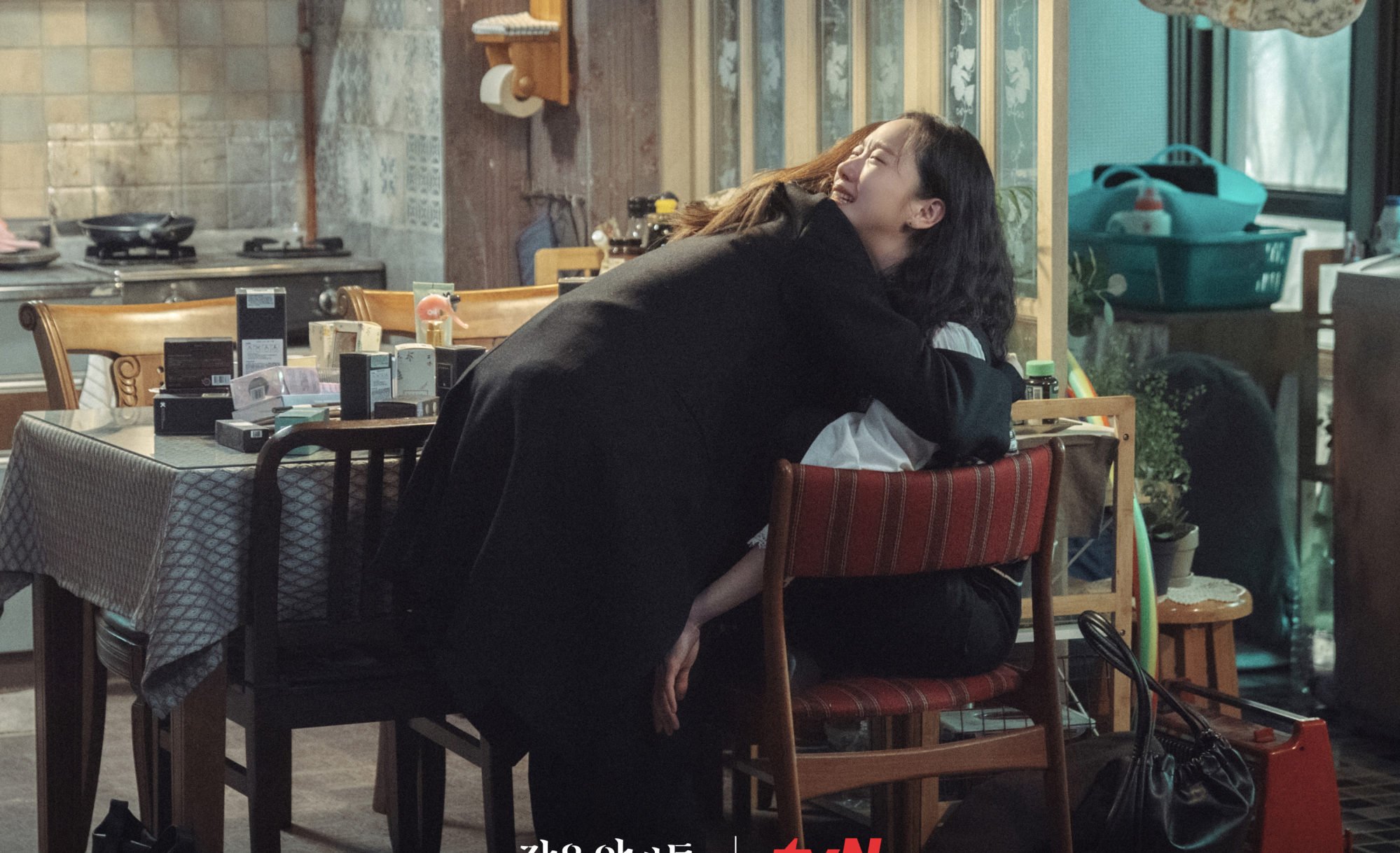 Kim Go-eun as In-ju in a still from Little Women. Photo: tvN