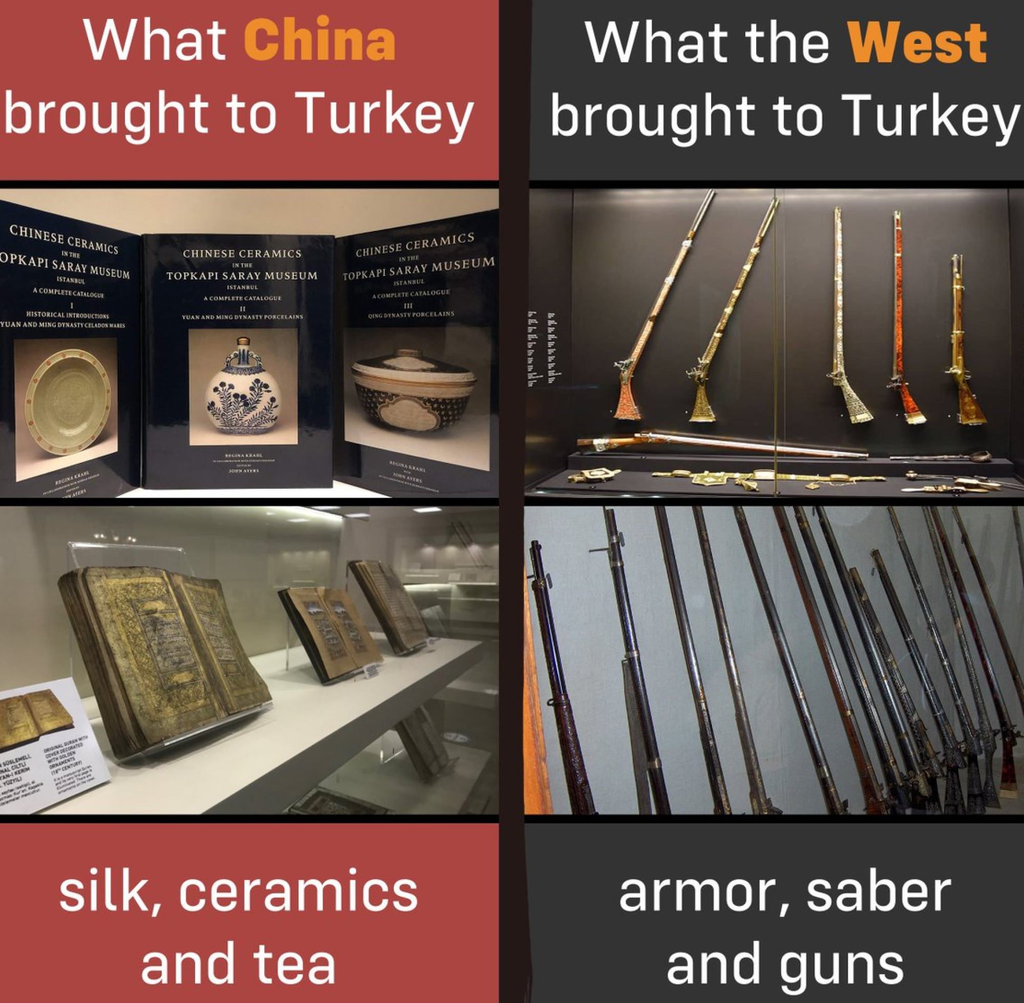 A tweet from a Chinese diplomat shows what China and the United States brought to Türkiye. Photo: Twitter