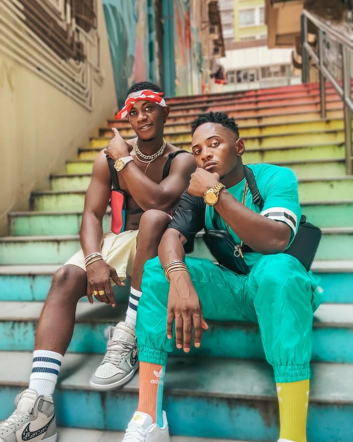 Supa Massie (left) and Trisyo of Afrobeat group The Afroseas, in Hong Kong. Photo: The Afroseas