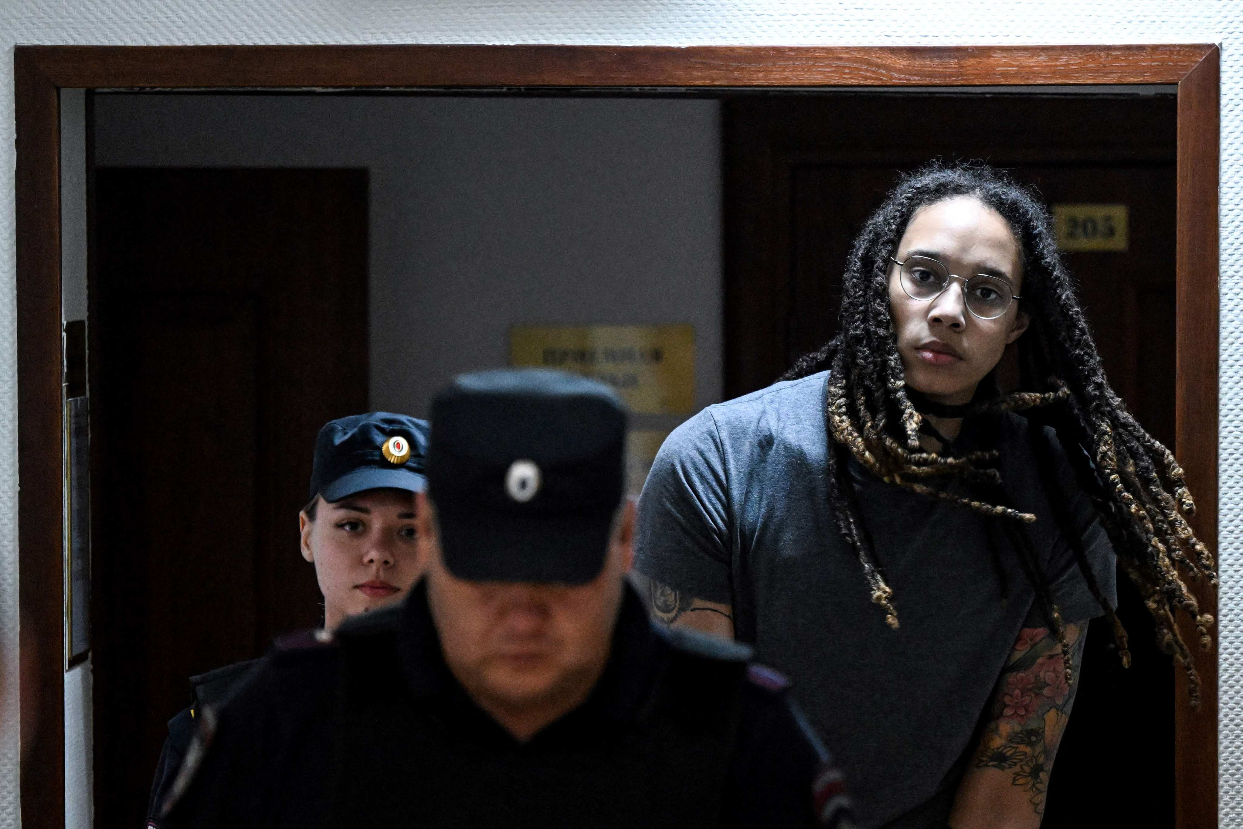 WNBA player Brittney Griner has told her wife she is afraid of being forgotten by the US. Photo: AFP