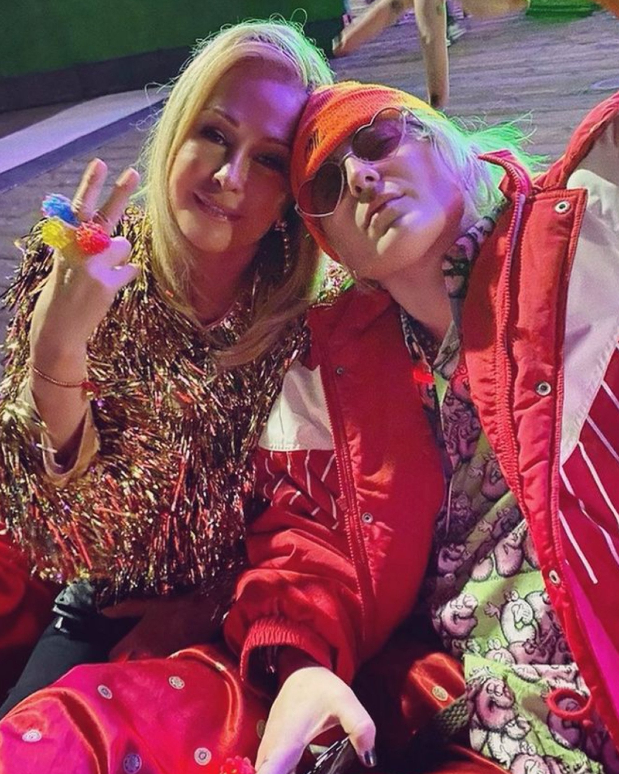 Nats Getty with Kathy Hilton, the mother of Paris Hilton. Photo: @natsgetty/Instagram