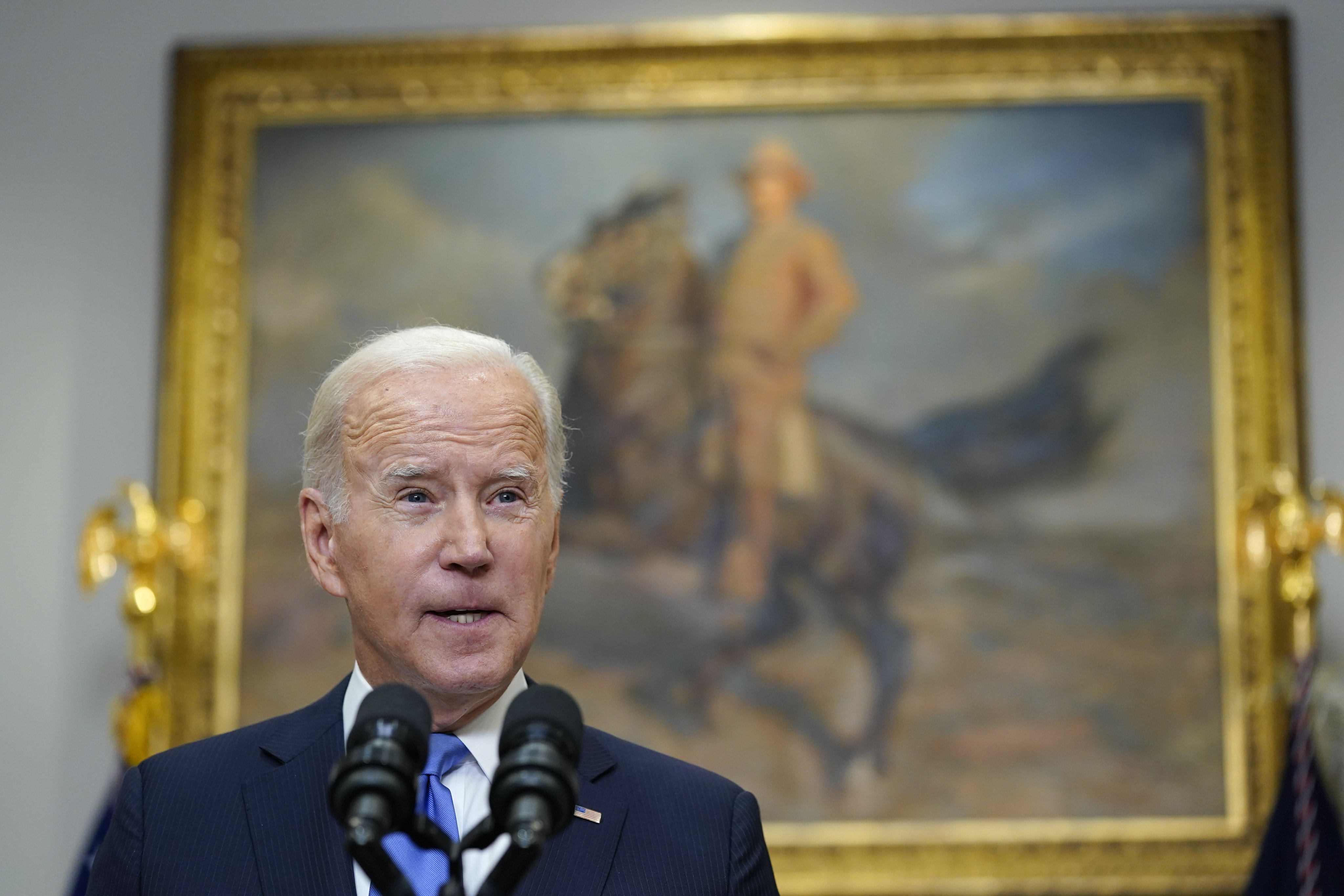 President Joe Biden speaks about Russia at the White House in Washington, on September 30, 2022. Photo: AP