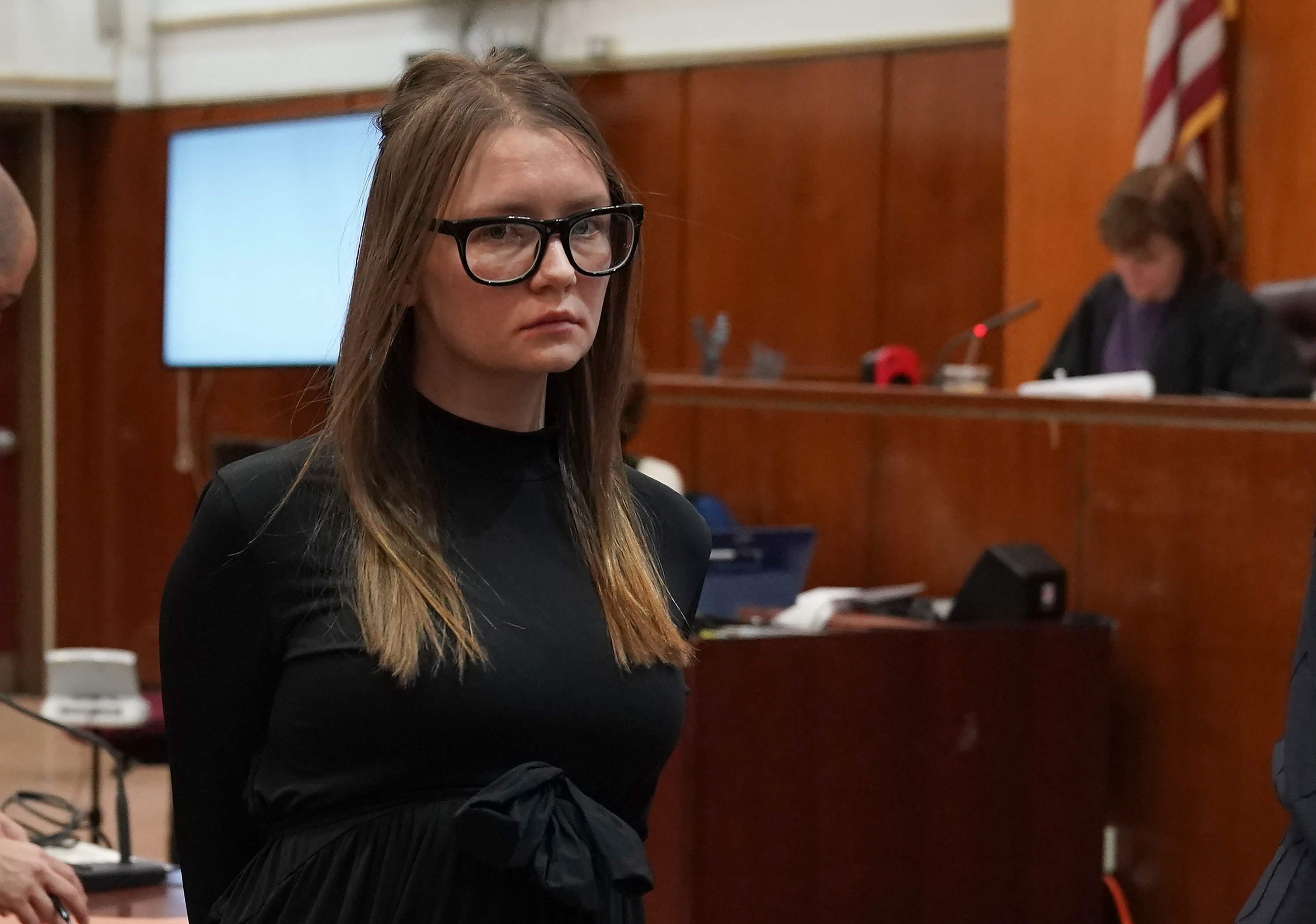 Anna Sorokin is led away after being sentenced in Manhattan Supreme Court in 2019 following her conviction on multiple counts of grand larceny and theft of services. Photo: AFP / Getty Images / TNS
