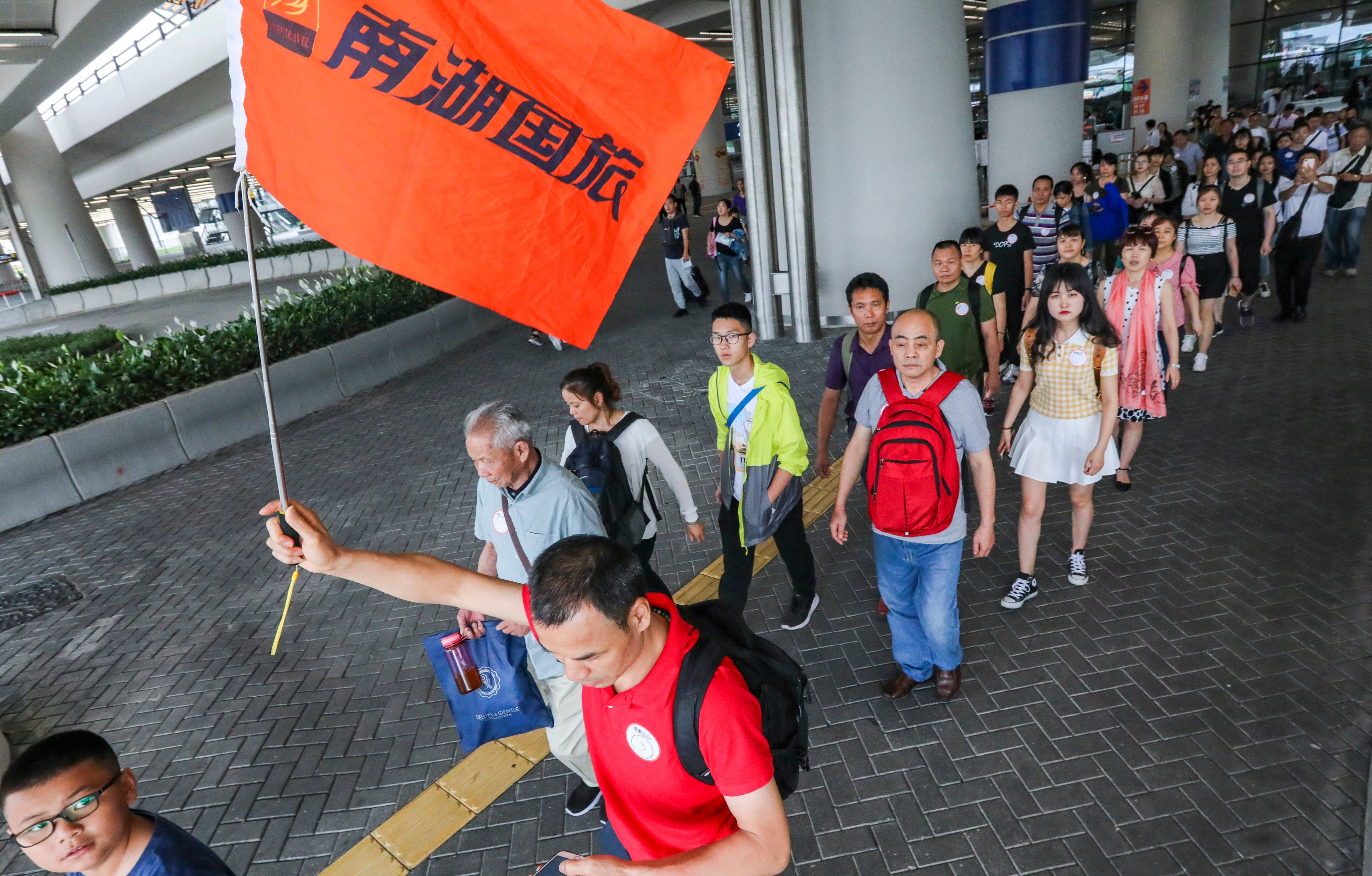 Tourists from mainland China visit Tung Chung for shopping in 2019. Photo: Felix Wong