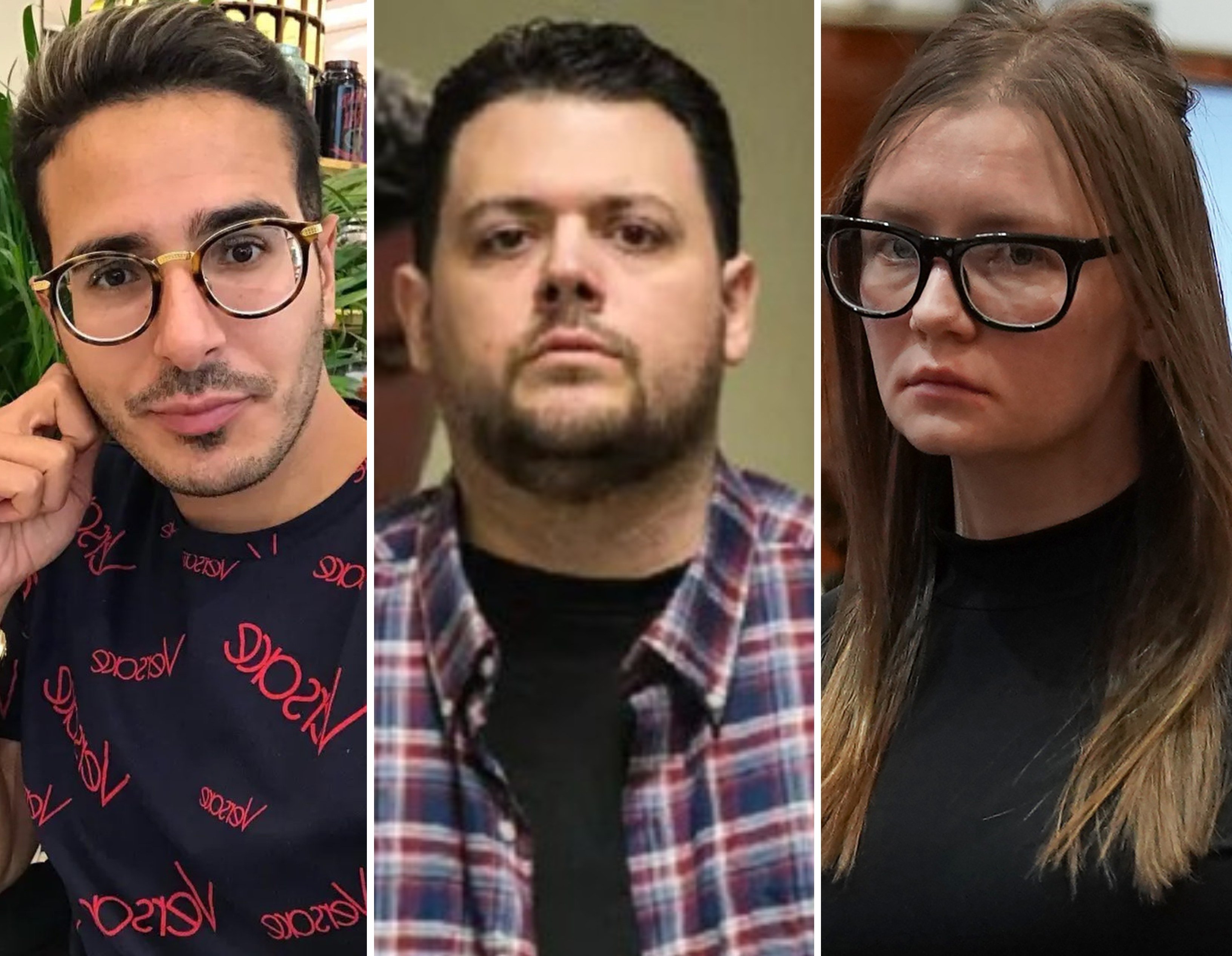 Simon Leviev, Anthony Strangis and Anna Sorokin all have Netflix series about them. Photos: @heretowherenow/Twitter, @simon.officialll1/Instagram, TNS