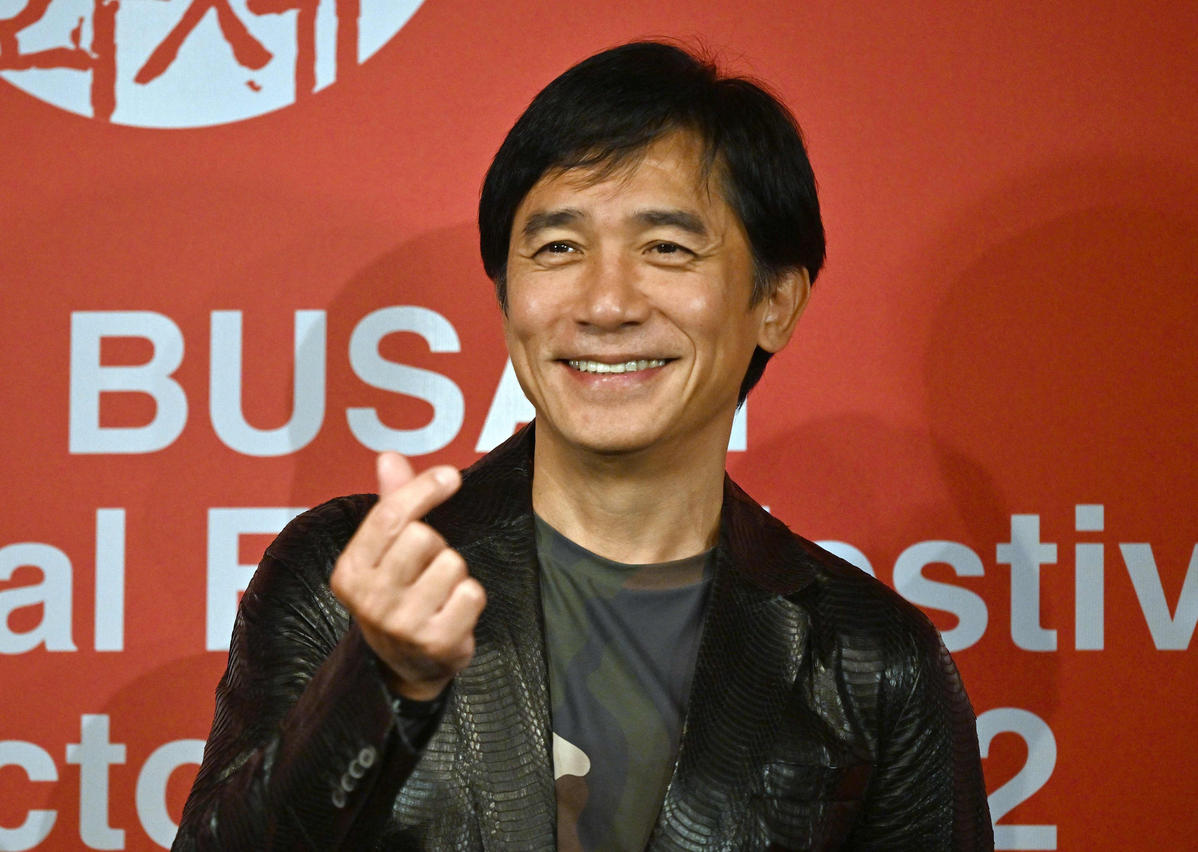Hong Kong actor Tony Leung at this year’s Busan International Film Festival. Not only was 60-year-old named Asian filmmaker of the year, but fans queued for hours to buy his merchandise – many of them millennials and Generation Z. Photo: AFP