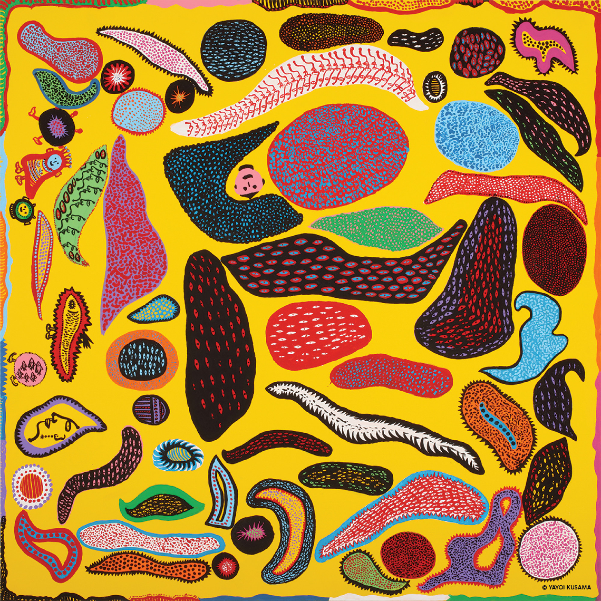 “Pound of Repose” (2014) by Yayoi Kusama.