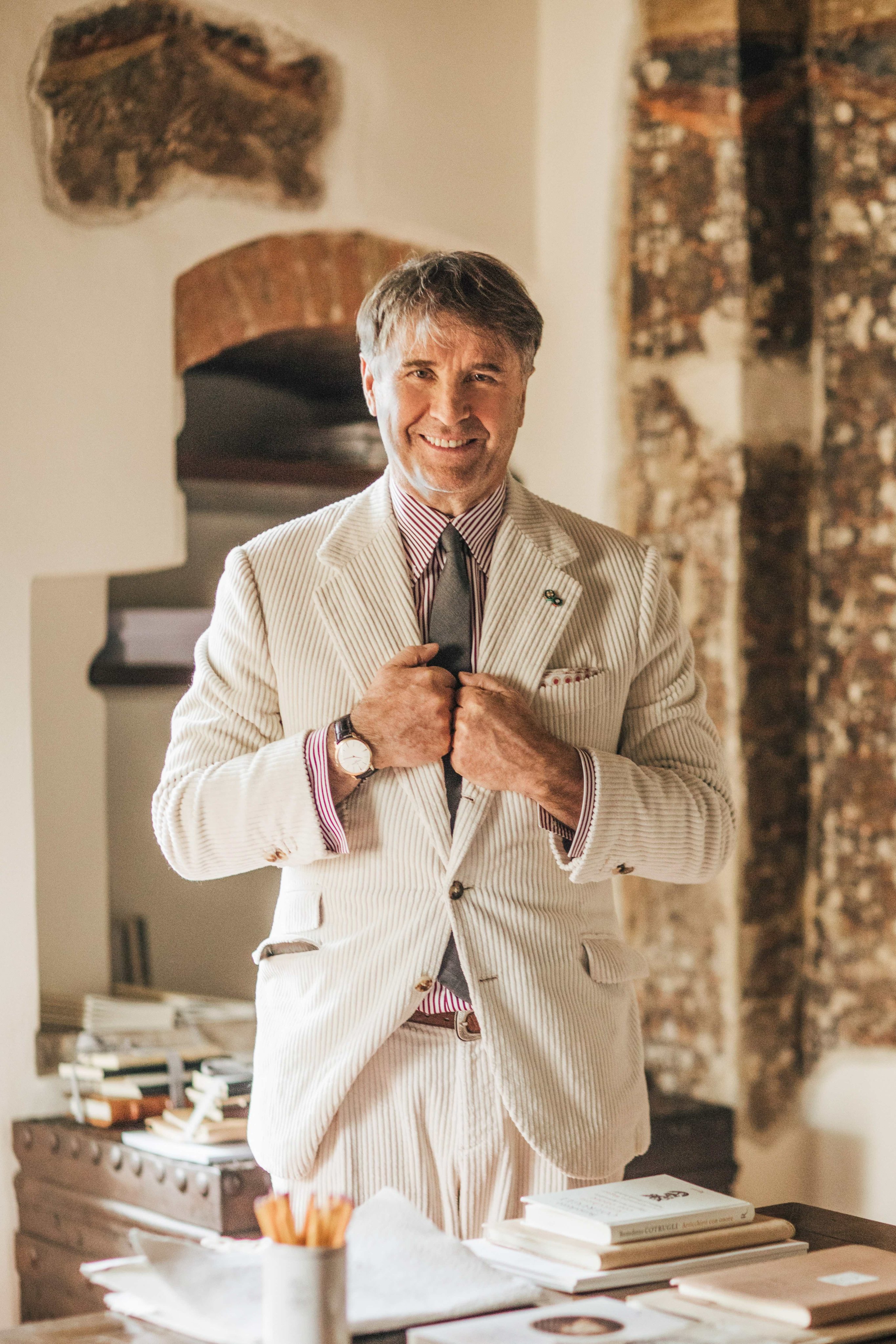 Italian fashion designer Brunello Cucinelli reveals why he admires King Charles and why celebrities are willing to shell out for his very expensive pieces. 