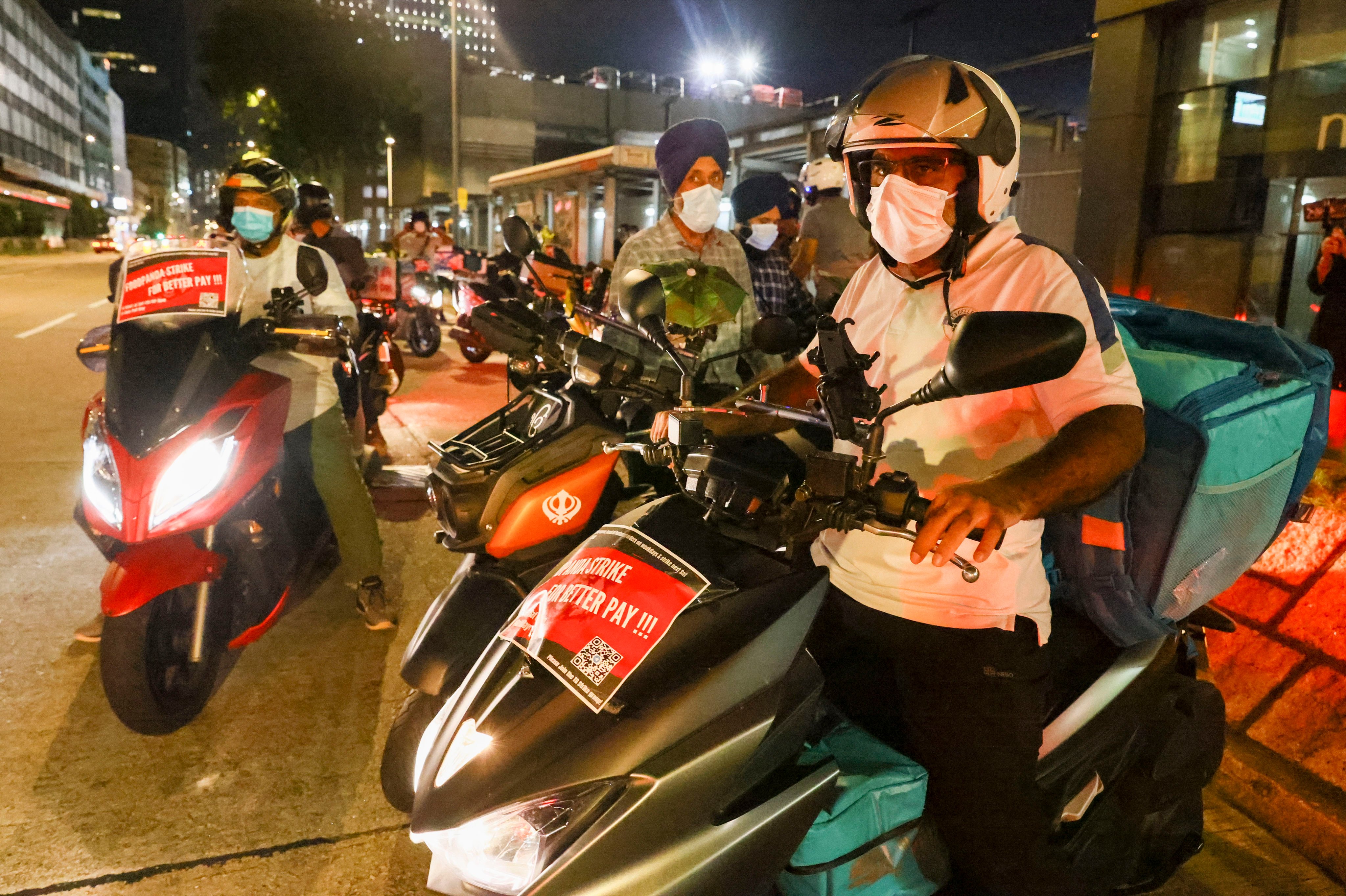 Foodpanda couriers to go on strike from 6pm on Saturday to midnight on Sunday. Photo: Dickson Lee