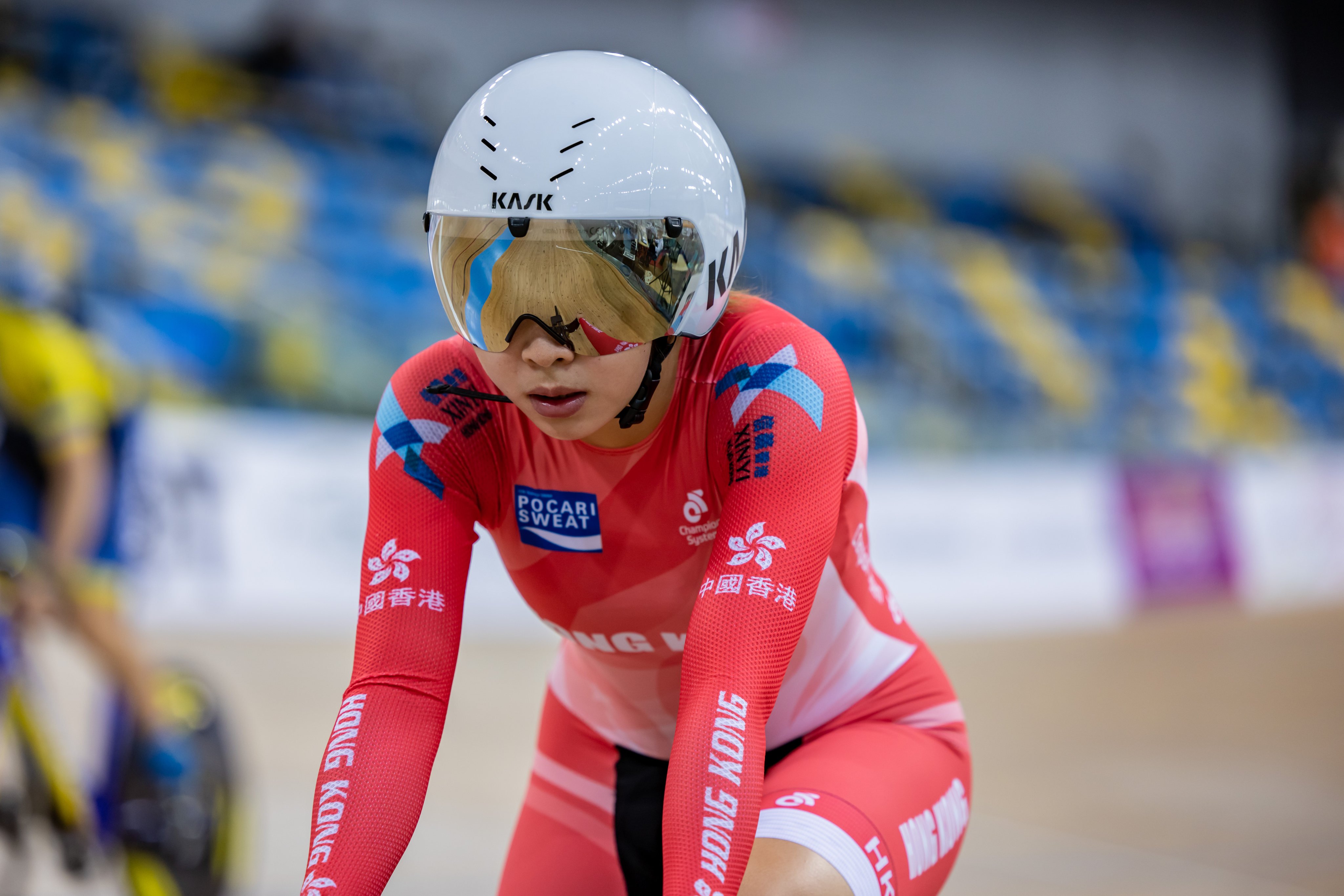 World Championships debutant Yeung Cho recorded a personal best in France. Photo: Hong Kong Cycling Association
