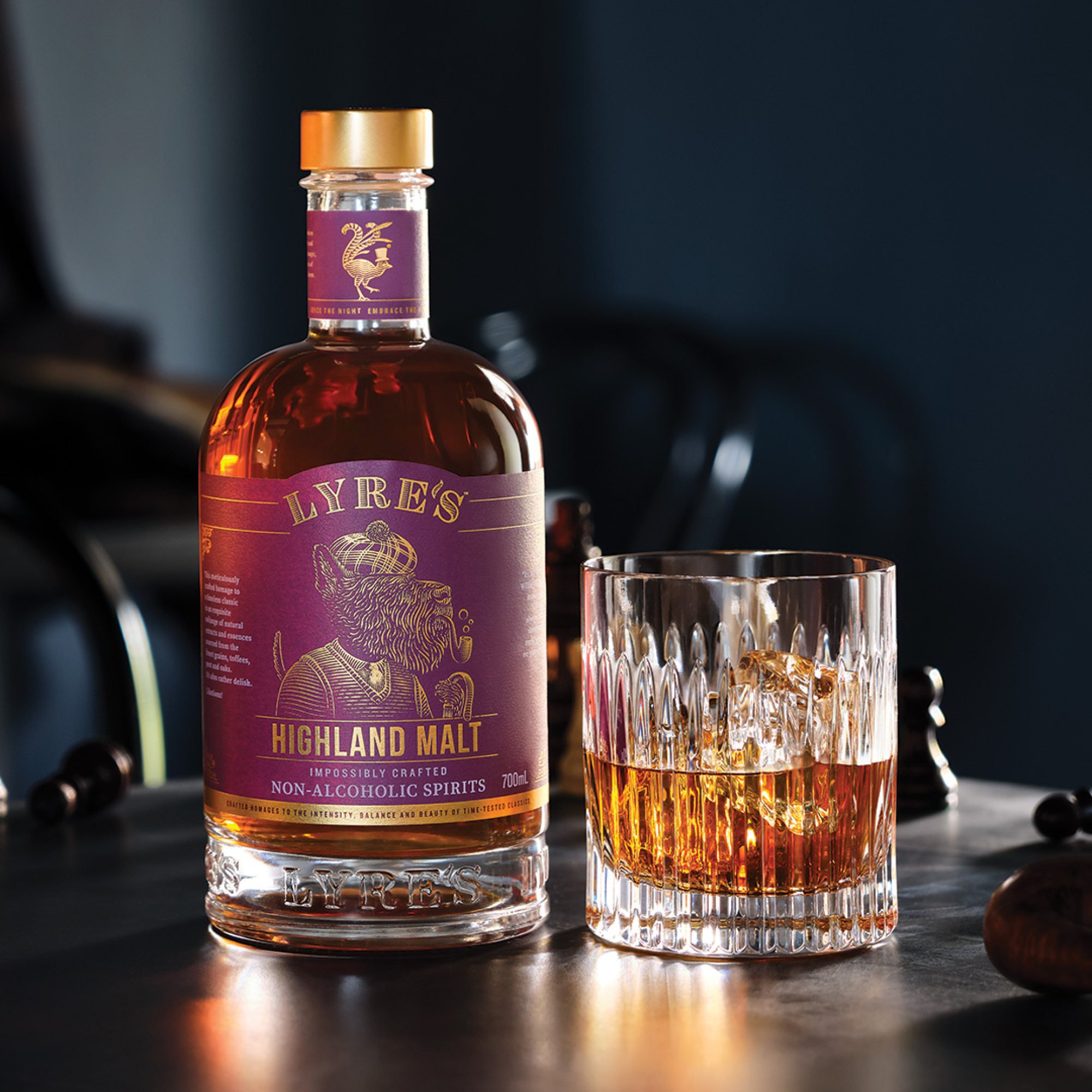Lyre’s Highland Malt non-alcoholic whisky. Photo: Lyre’s