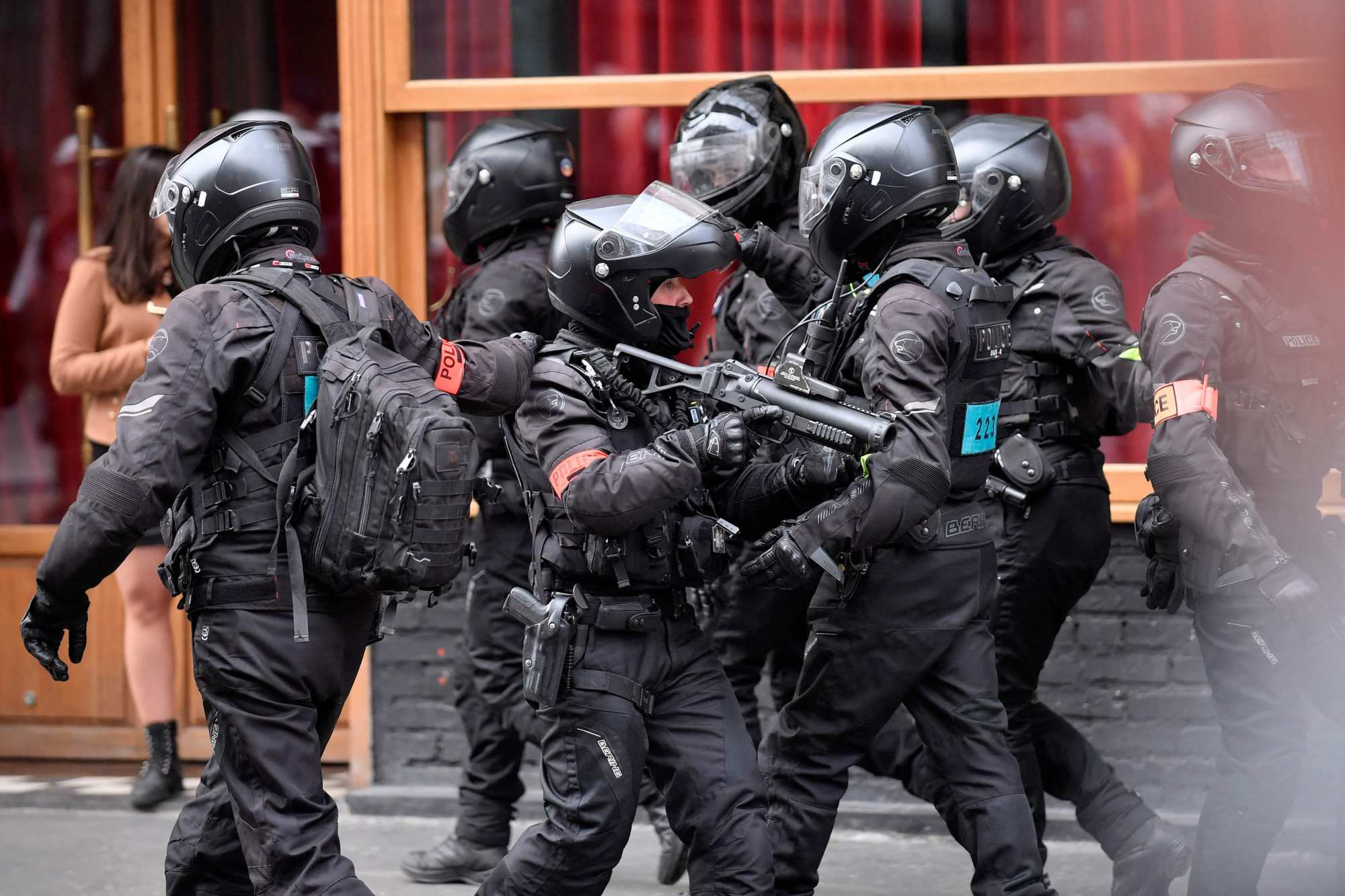 Tens Of Thousands March In Paris To Protest Against Inflation In France 