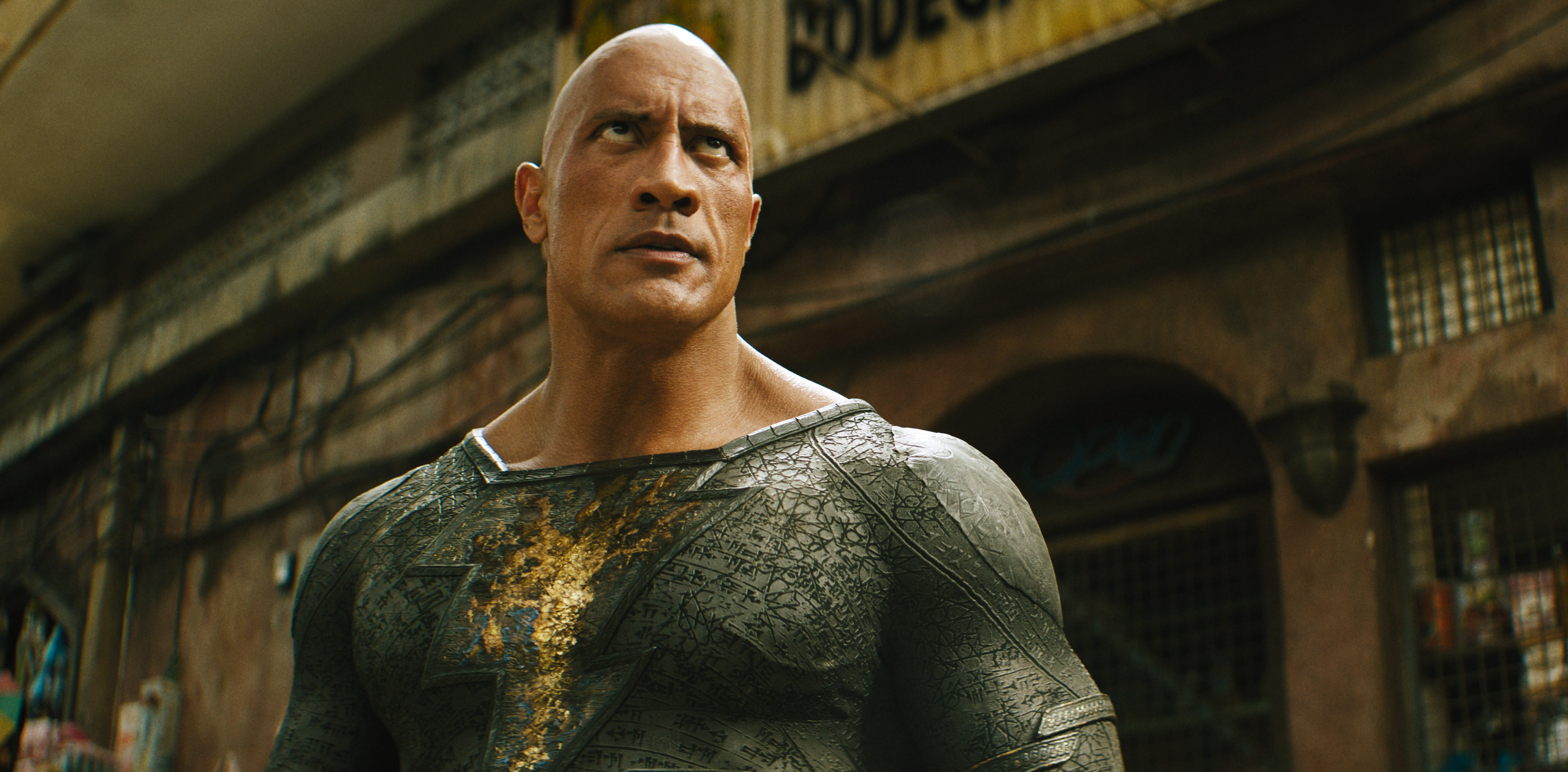 Dwayne Johnson in a still from Black Adam.