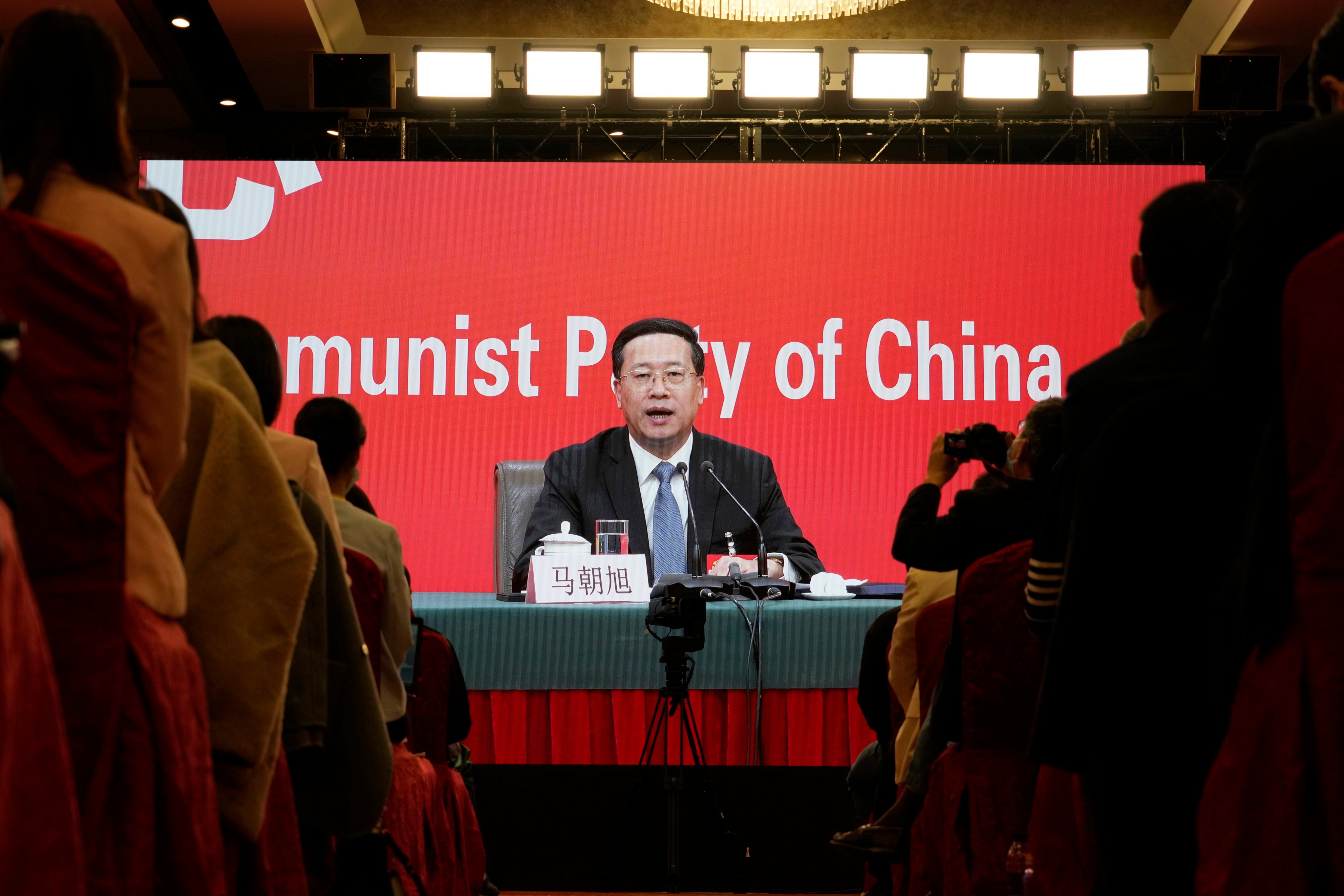 Ma Zhaoxu was speaking during the Communist Party congress. Photo: AP 