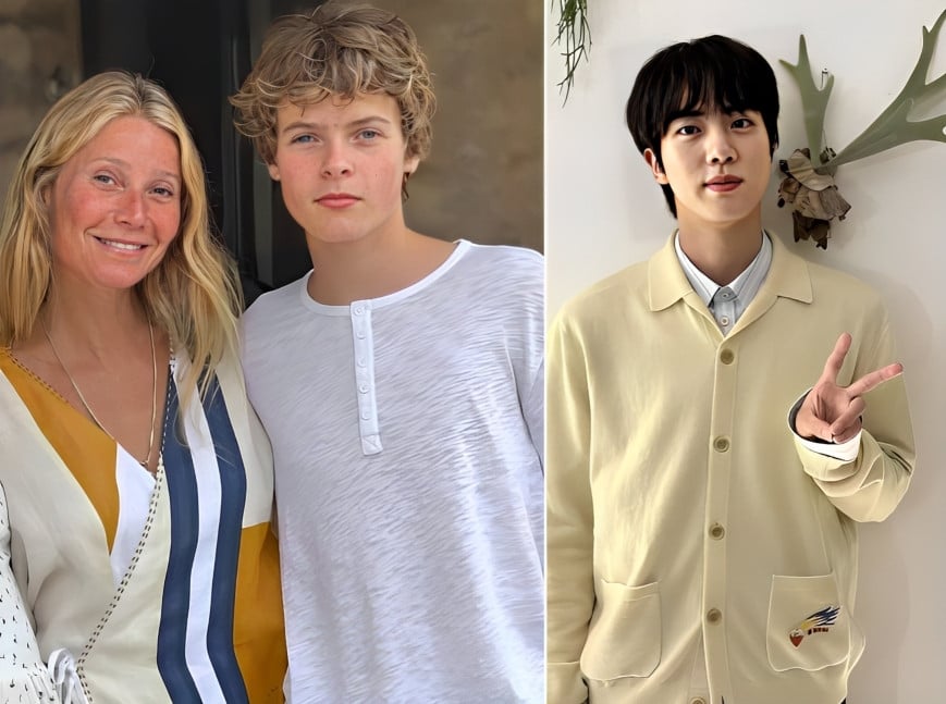 Meet Moses, son of Coldplay singer Chris Martin and Goop founder Gwyneth Paltrow: recently credited on BTS’ Jin’s solo track The Astronaut, is the 16-year-old about to embark on a music career? Photos: @jin, @gwynethpaltrow/Instagram