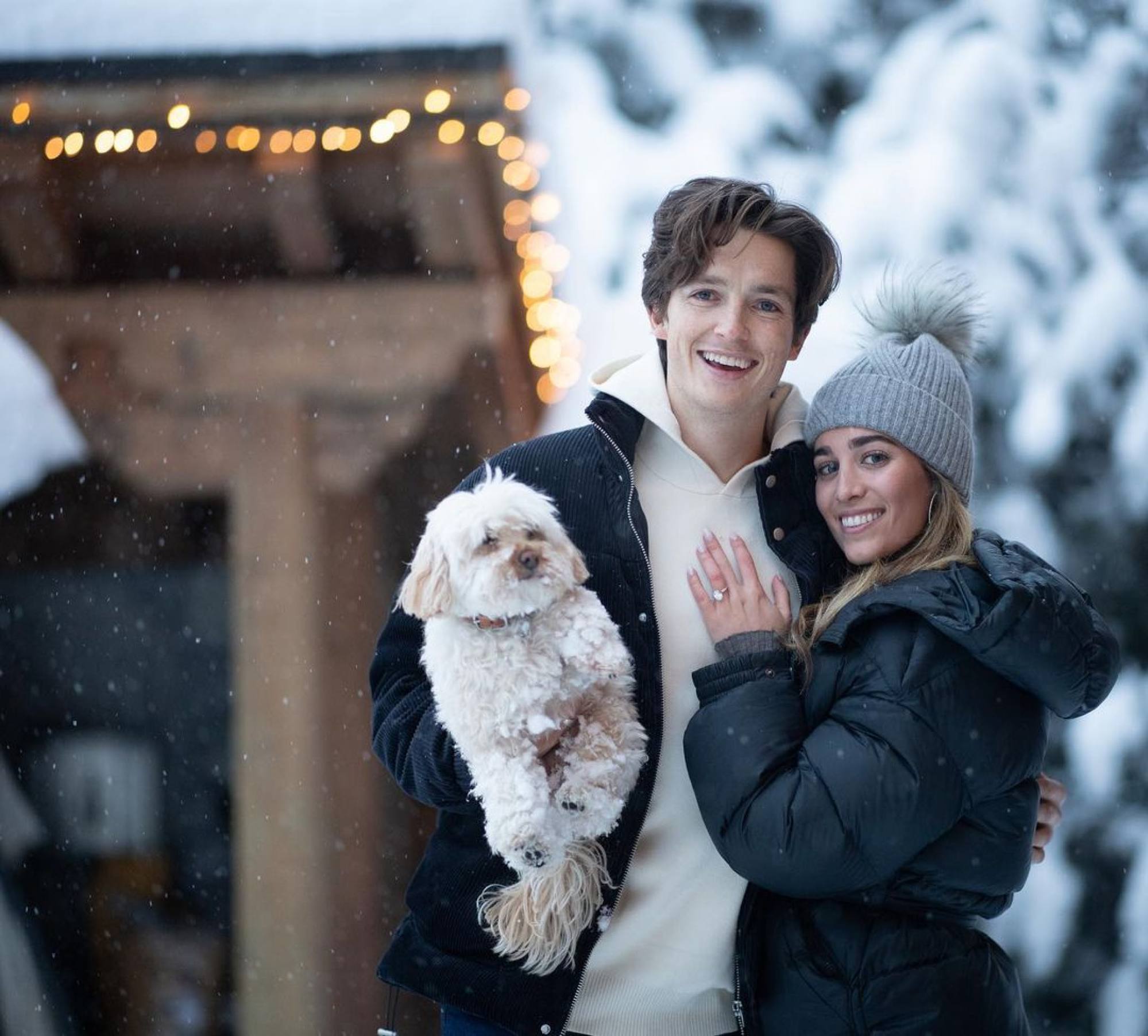 Chloe Stroll and Australian snowboarder Scotty James. Photo: @chloestroll/Instagram