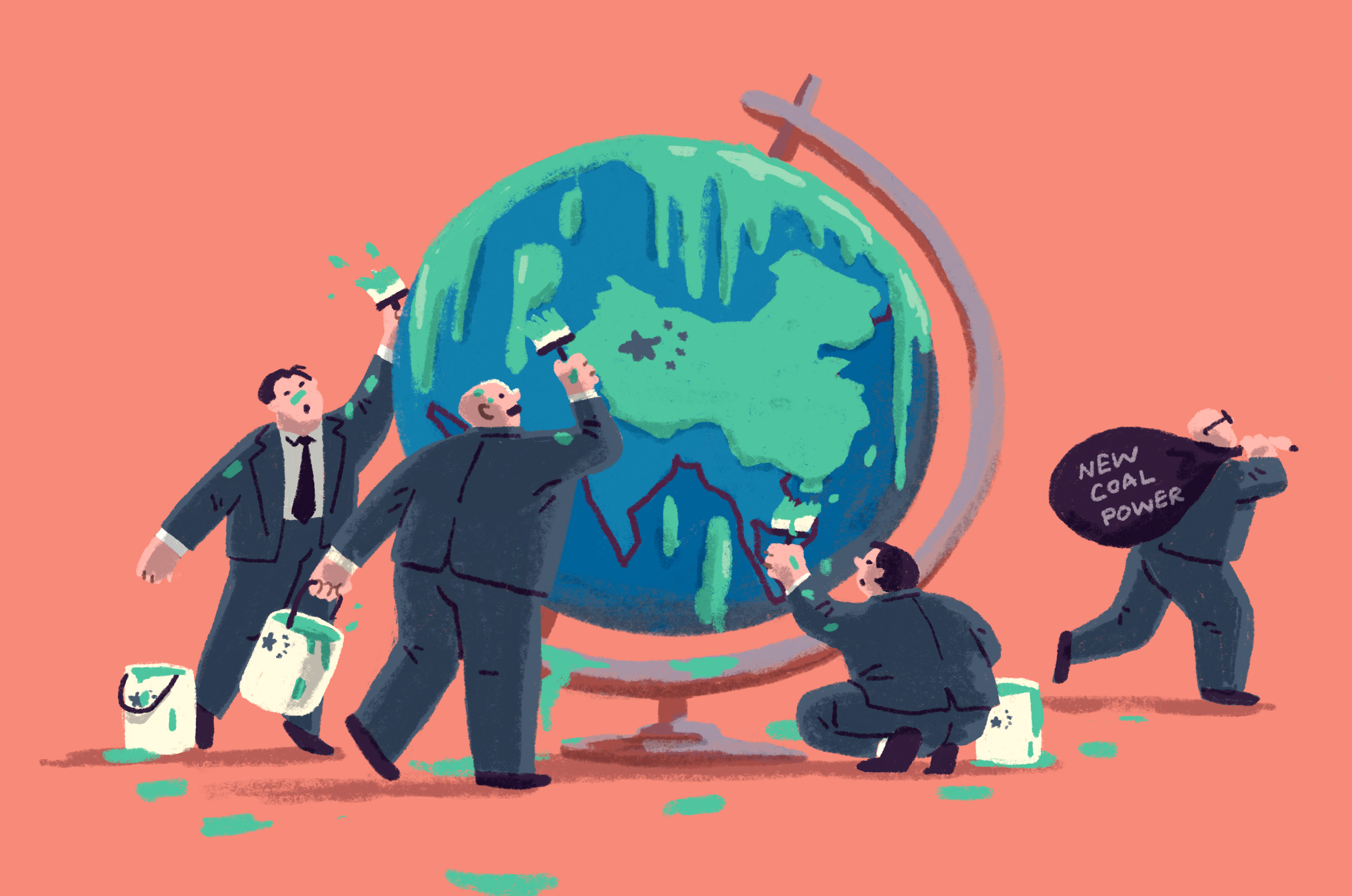 China must do more to redirect resources towards renewable energy projects, even if it has contributed to the world’s efforts to fight climate change by cancelling new coal power projects overseas, analysts say. Illustration: Perry Tse