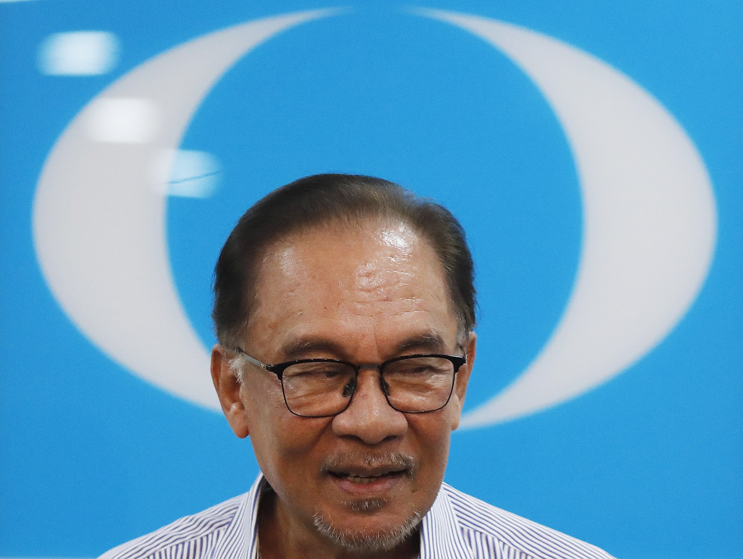 Malaysia’s Anwar Ibrahim has been named as the Pakatan Harapan coalition’s prime minister candidate, for next month’s  general election. Photo: EPA-EFE